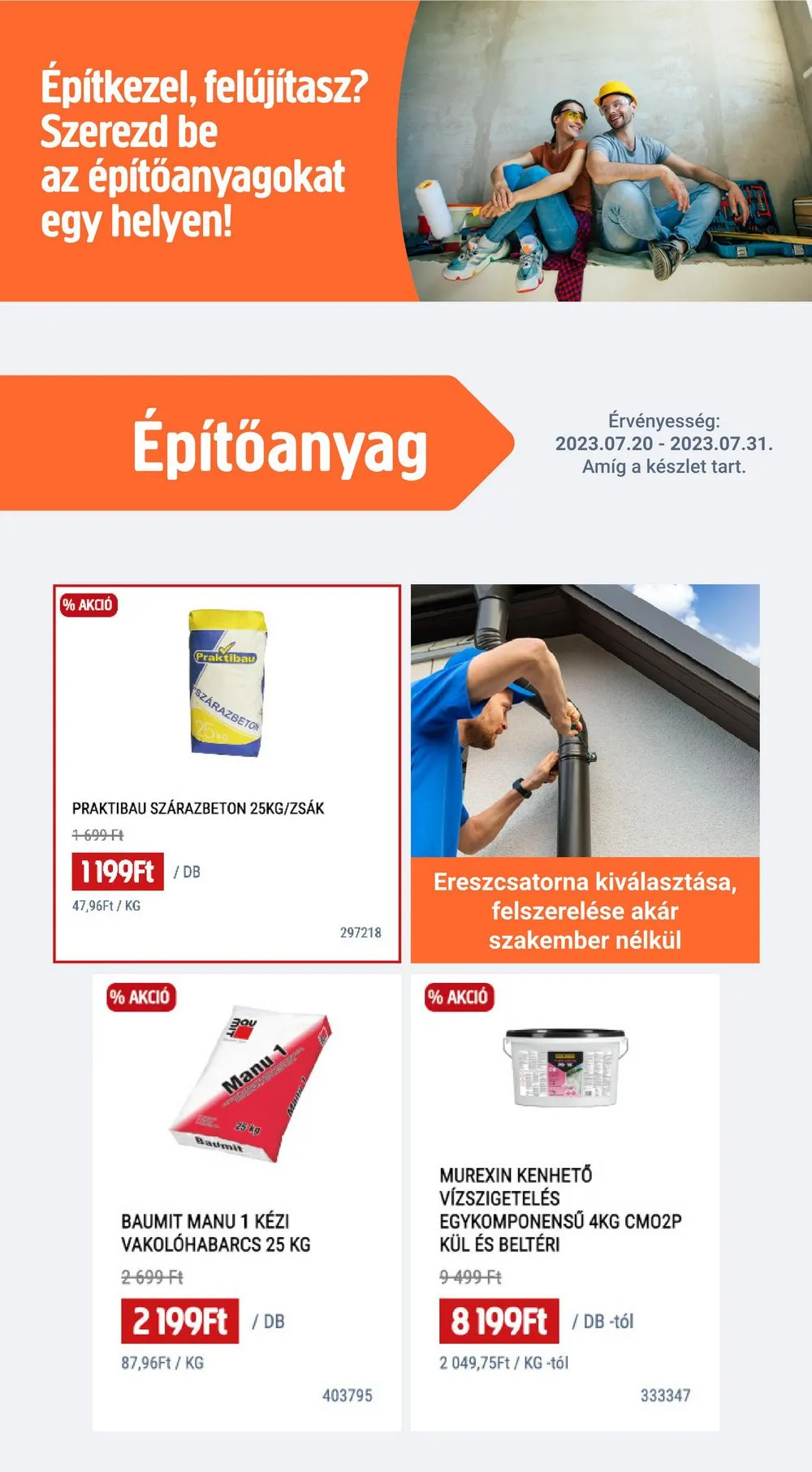 Praktiker akciós újság 07.20–07.31 – 10. oldal