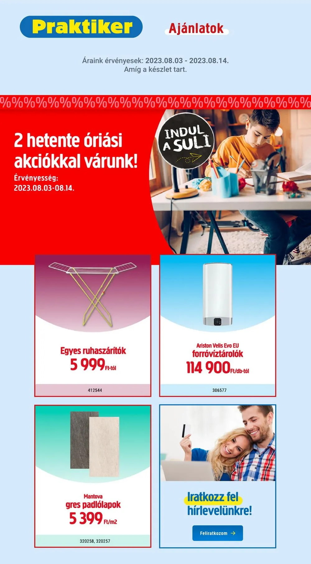 Praktiker akciós újság 08.03–08.14