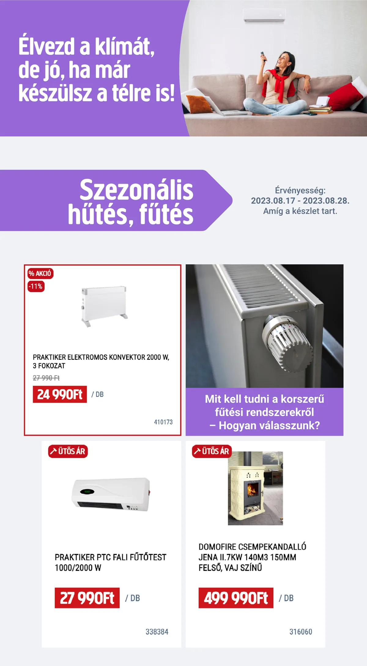 Praktiker akciós újság 08.17–08.28 – 29. oldal