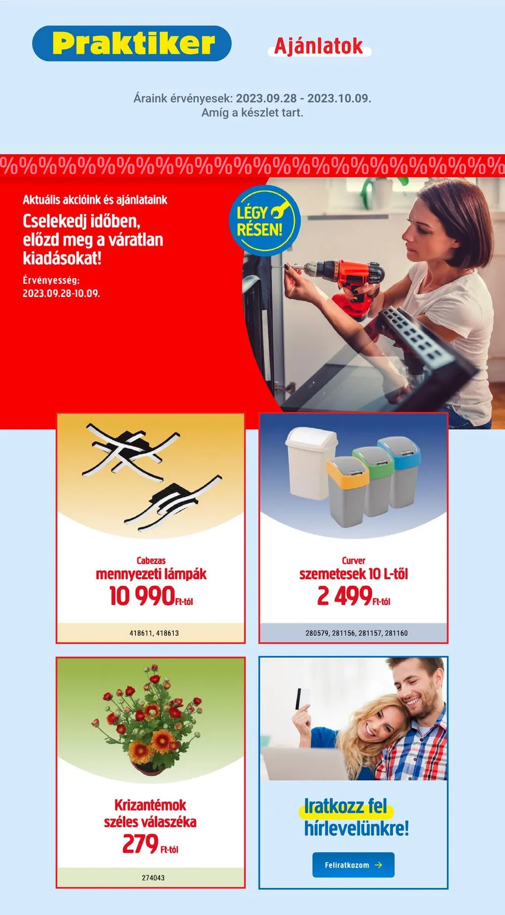 Praktiker akciós újság 09.28–10.09