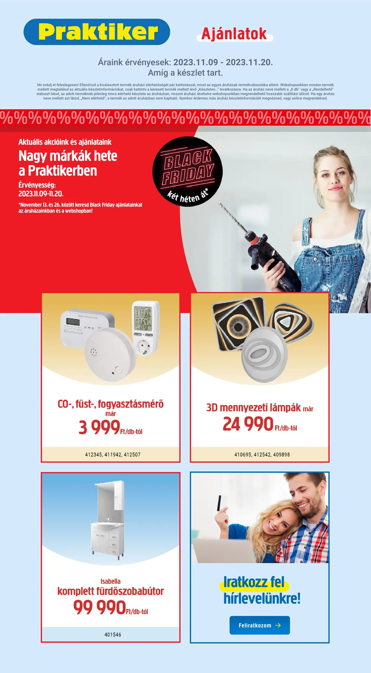 Praktiker akciós újság 11.09–11.20