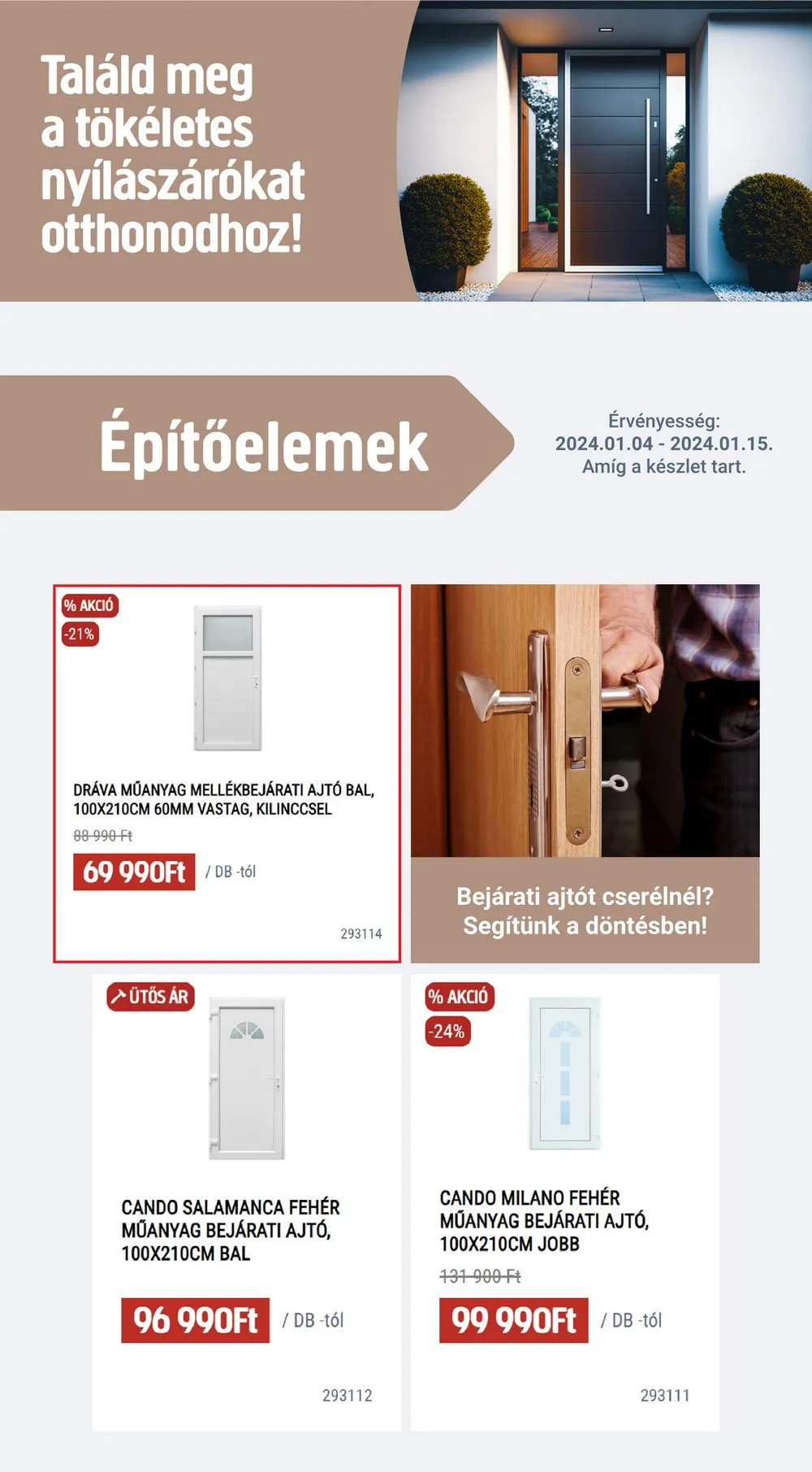 Praktiker akciós újság 01.04–01.15 – 23. oldal