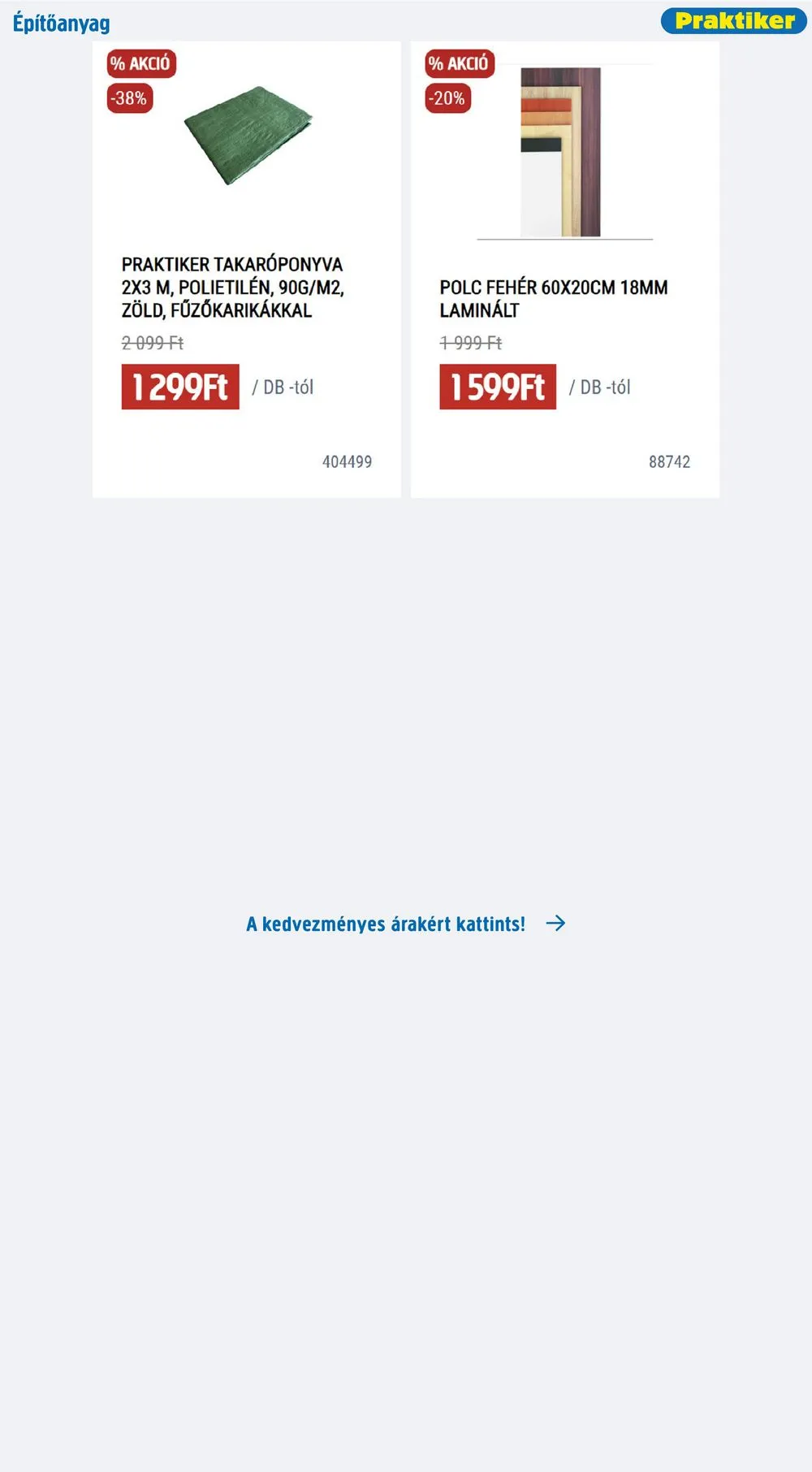 Praktiker akciós újság 02.01–02.12 – 19. oldal