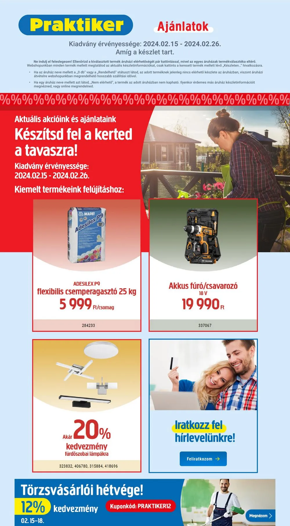 Praktiker akciós újság 02.15–02.26