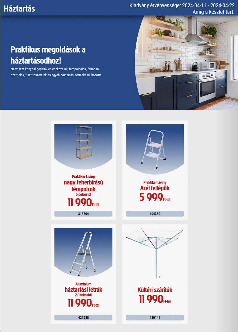 Praktiker akciós újság 04.11–04.22 – 30. oldal