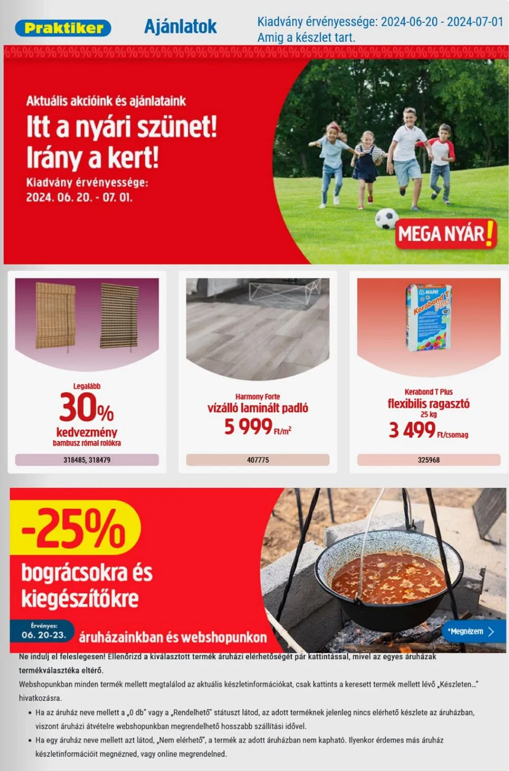 Praktiker akciós újság 06.20–07.01