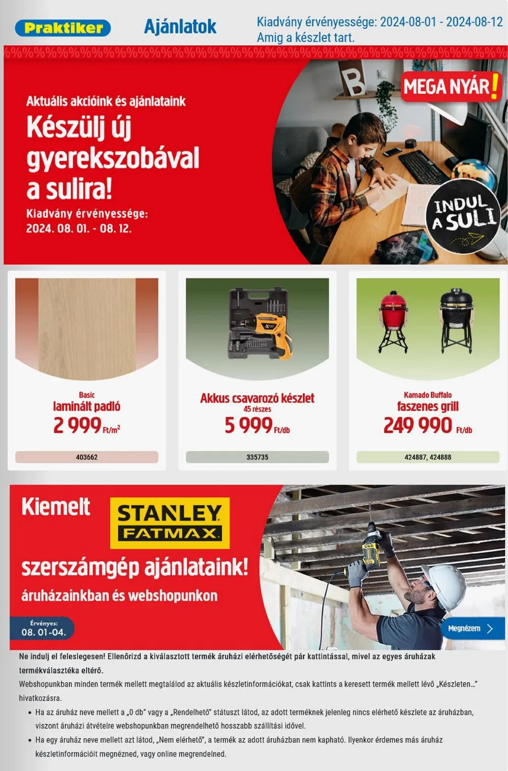 Praktiker akciós újság 08.01–08.12