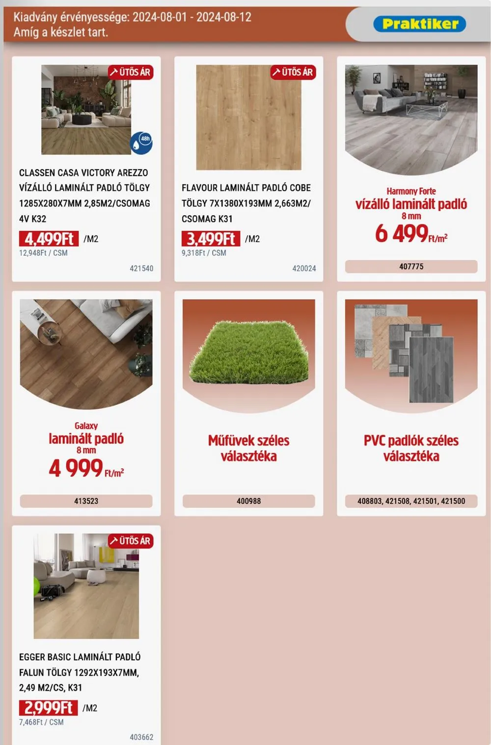 Praktiker akciós újság 08.01–08.12 – 11. oldal