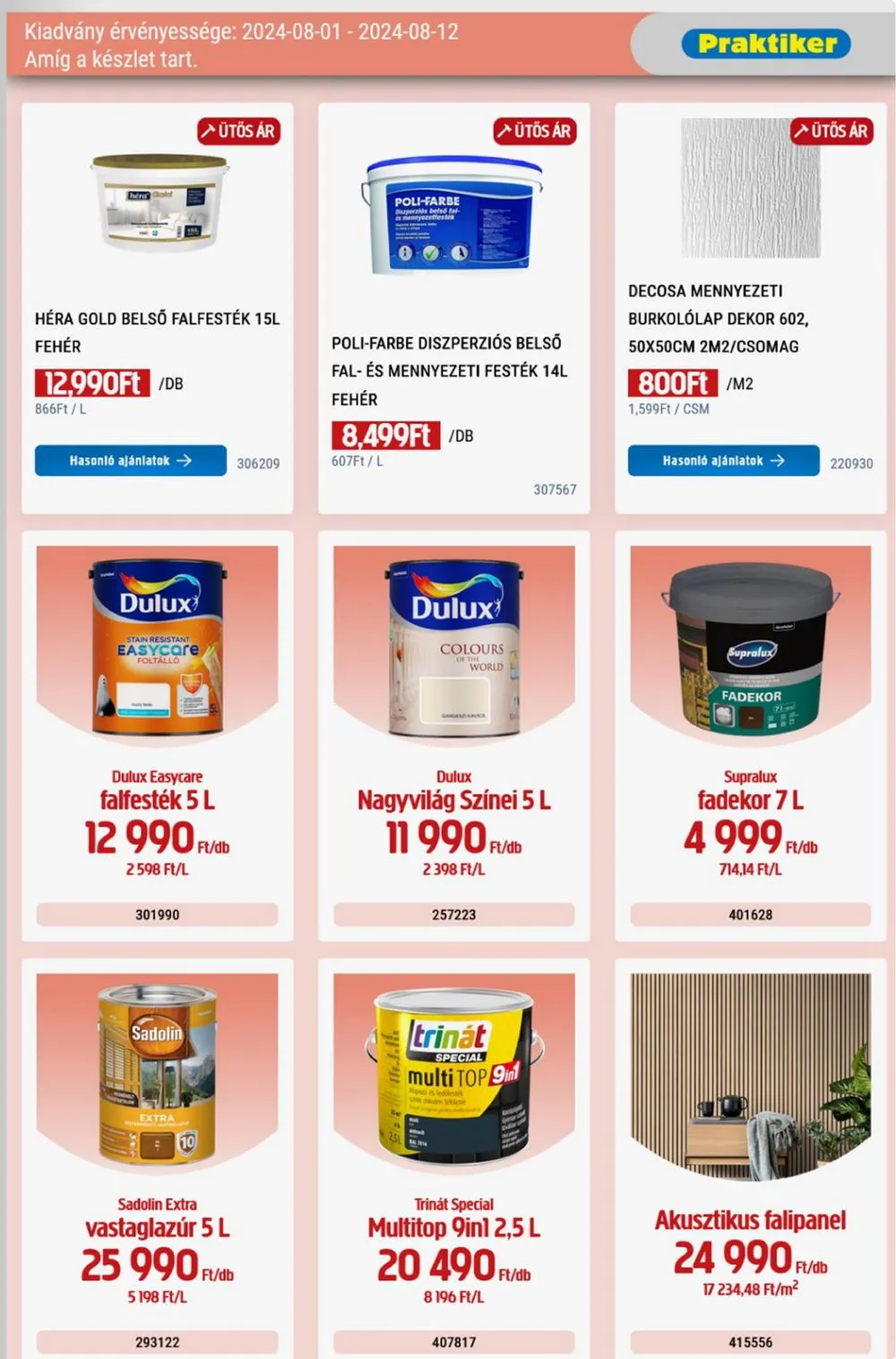 Praktiker akciós újság 08.01–08.12 – 15. oldal