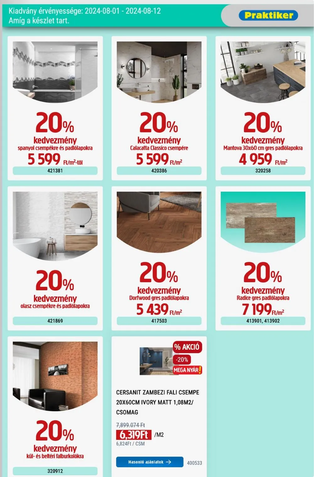 Praktiker akciós újság 08.01–08.12 – 7. oldal