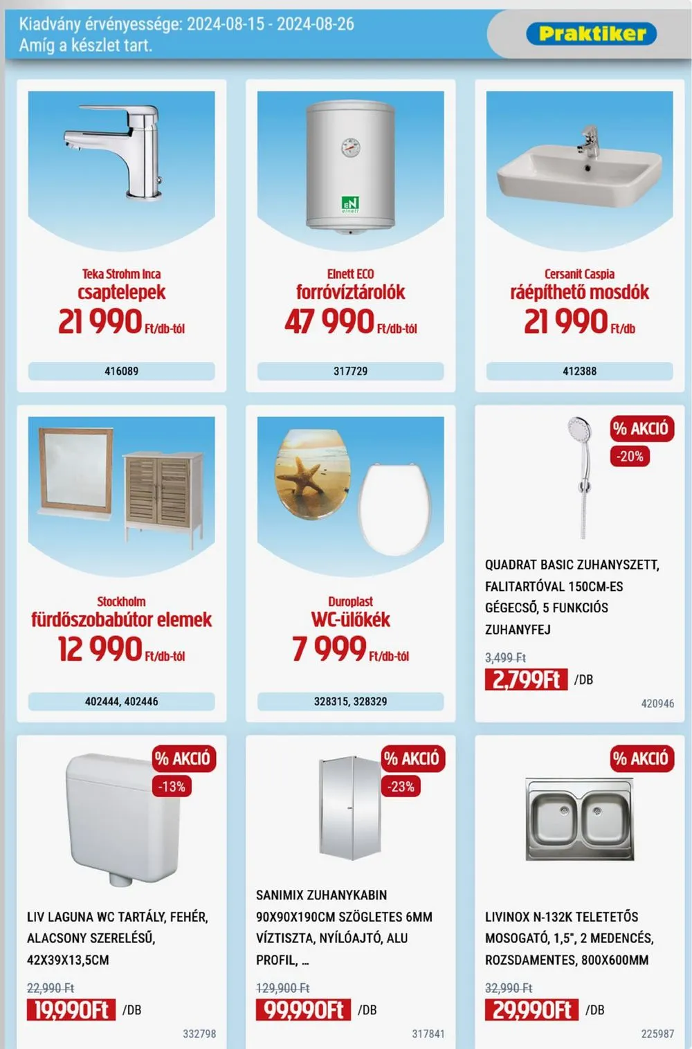 Praktiker akciós újság 08.15–08.26 – 13. oldal