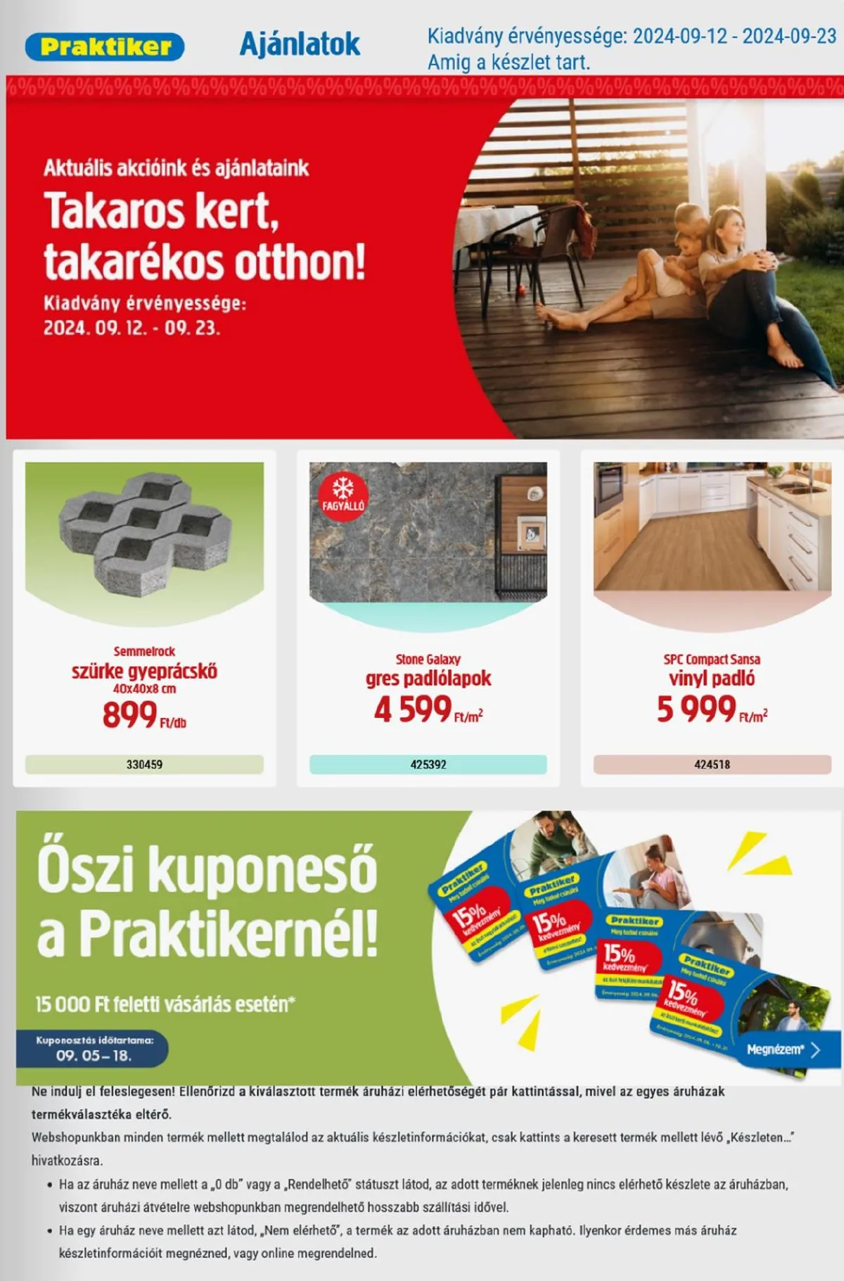Praktiker akciós újság 09.12–09.23