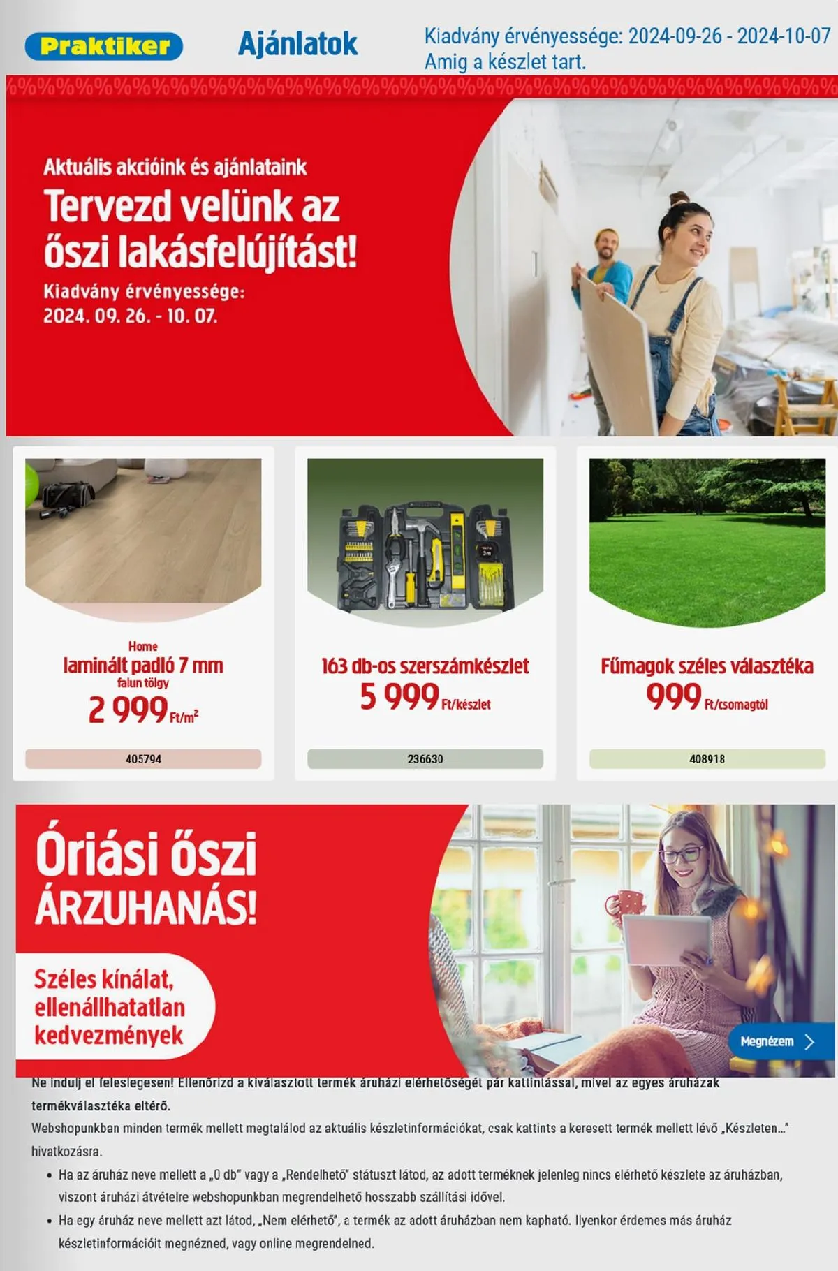 Praktiker akciós újság 09.26–10.07