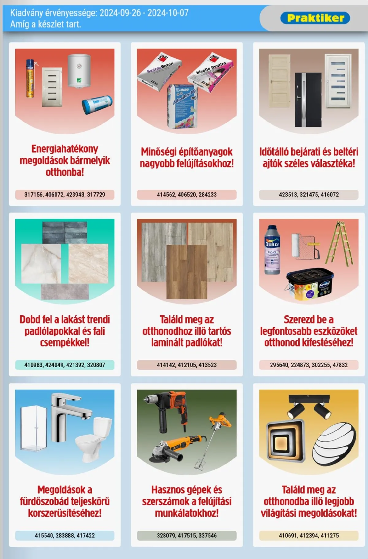 Praktiker akciós újság 09.26–10.07 – 3. oldal