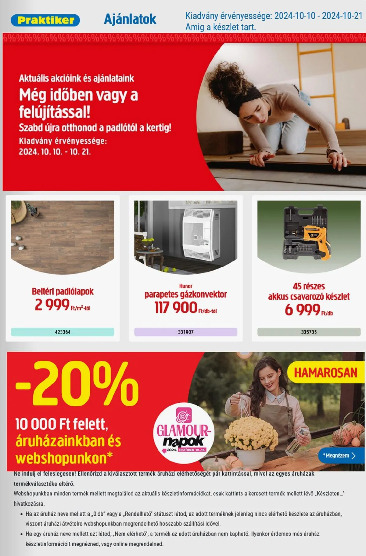 Praktiker akciós újság 10.10–10.21