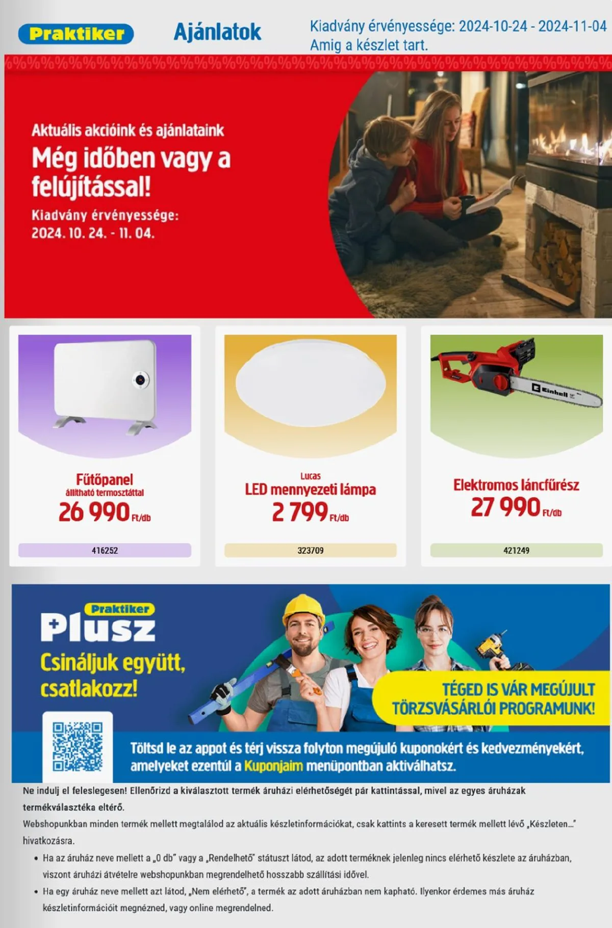 Praktiker akciós újság 10.24–11.04