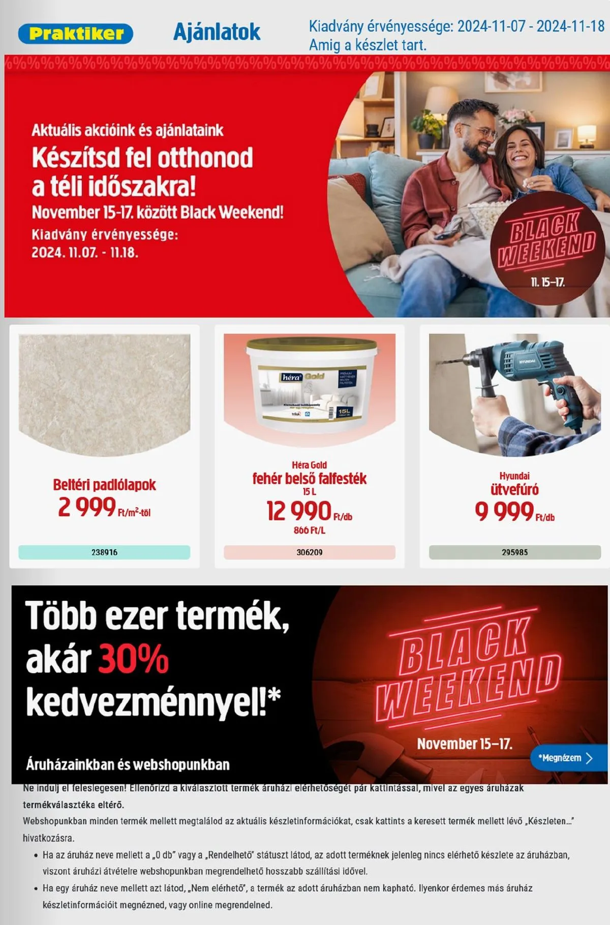 Praktiker akciós újság 11.15–11.17