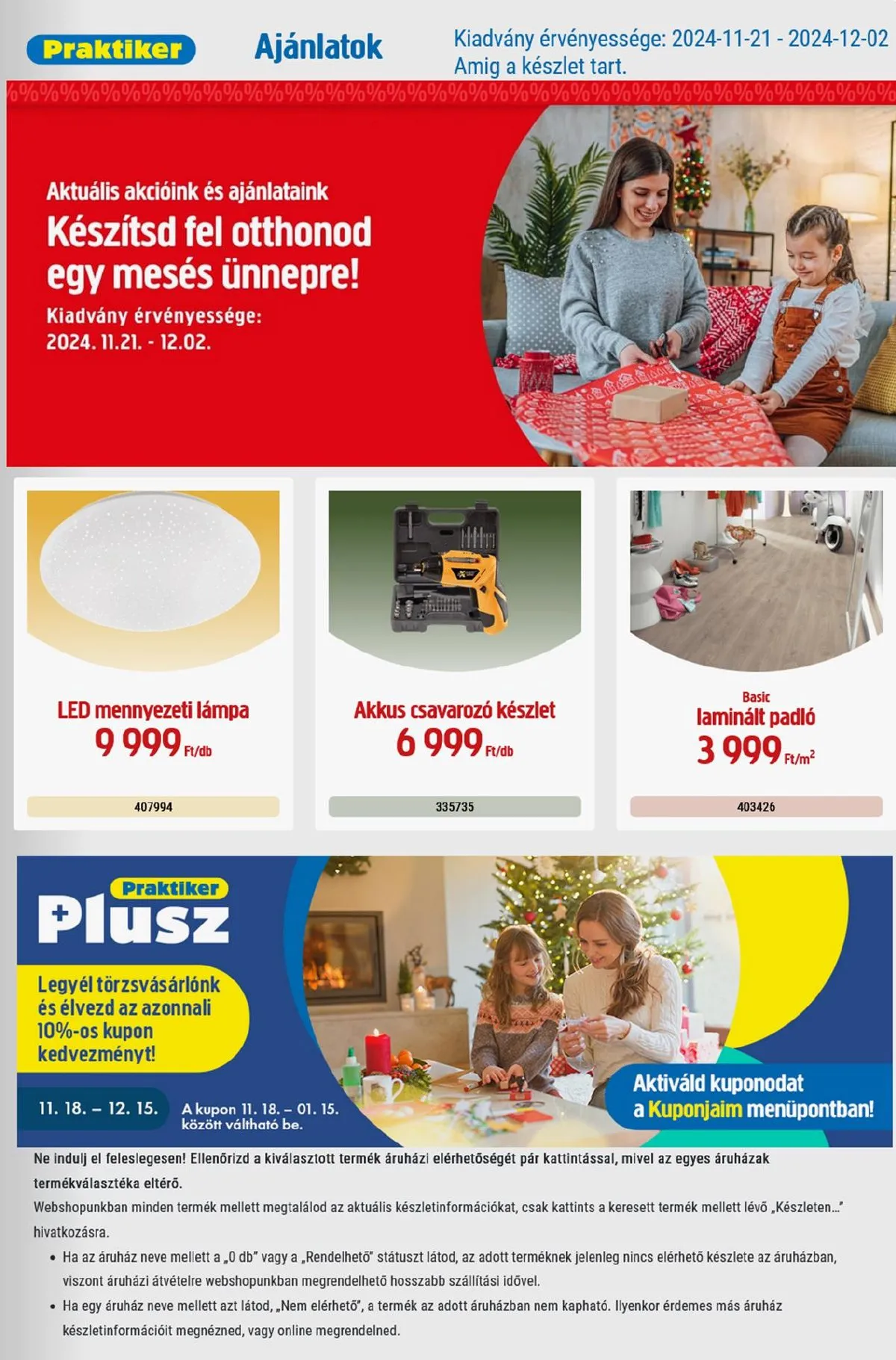 Praktiker akciós újság 11.21–12.02