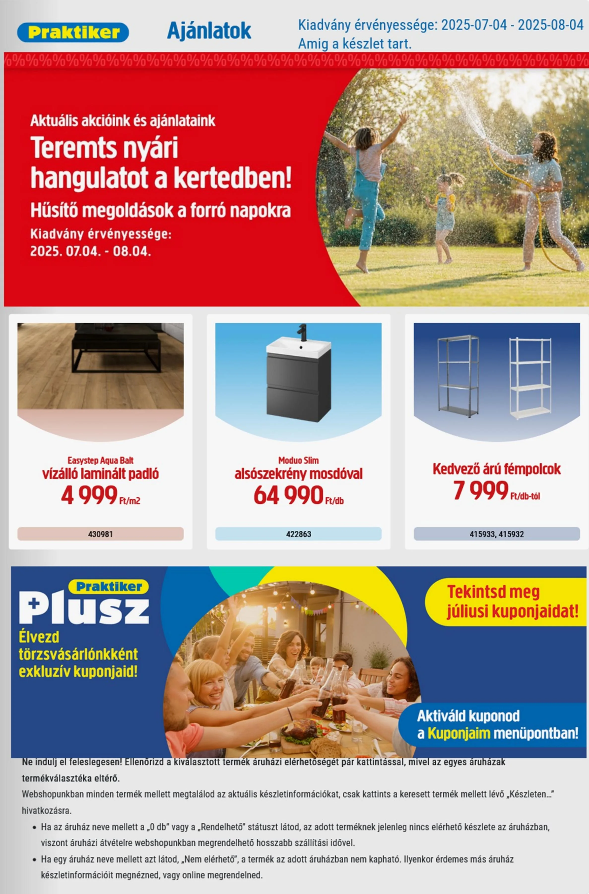 Praktiker akciós újság 07.04–08.04
