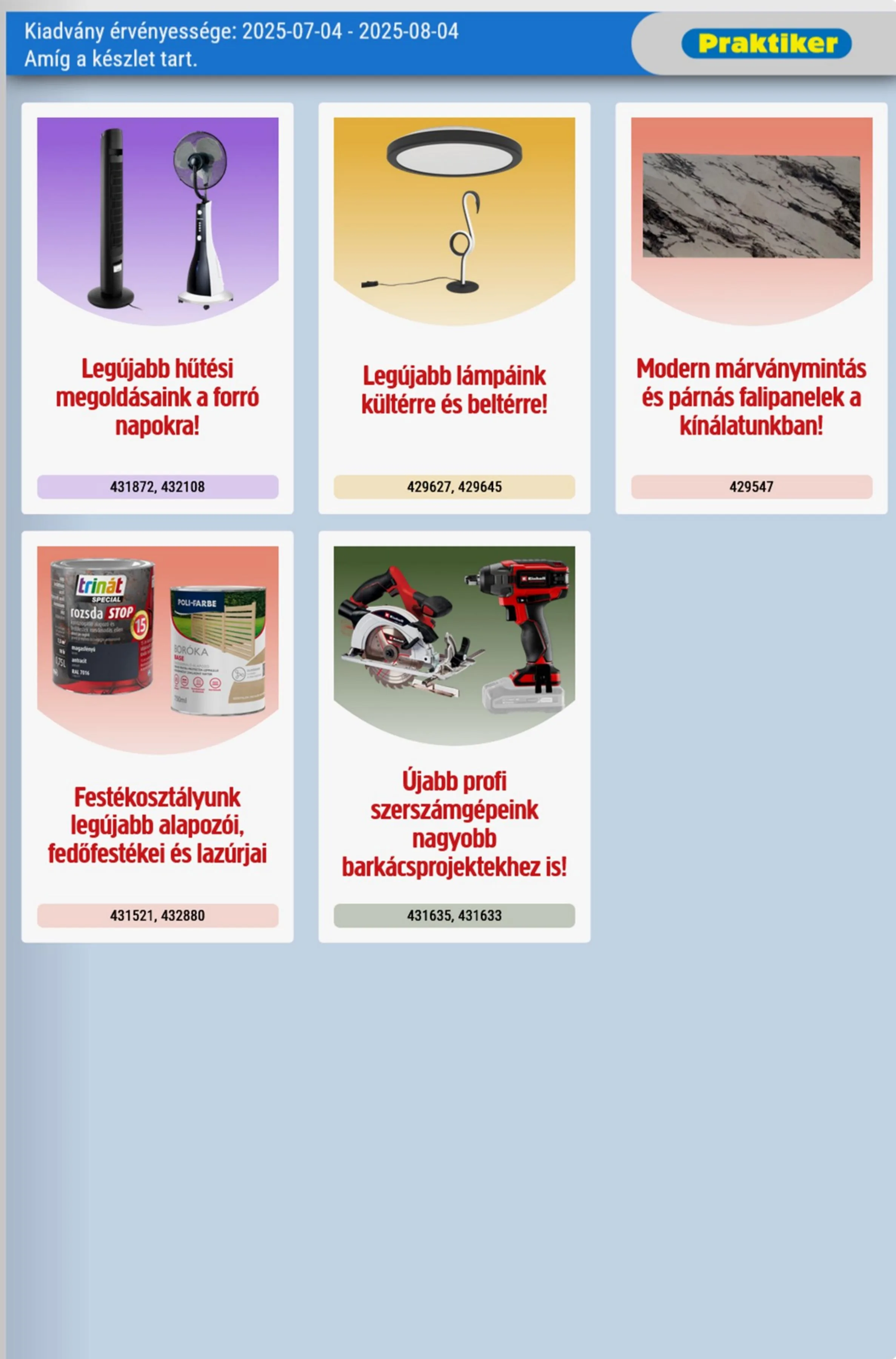 Praktiker akciós újság 07.04–08.04 – 29. oldal
