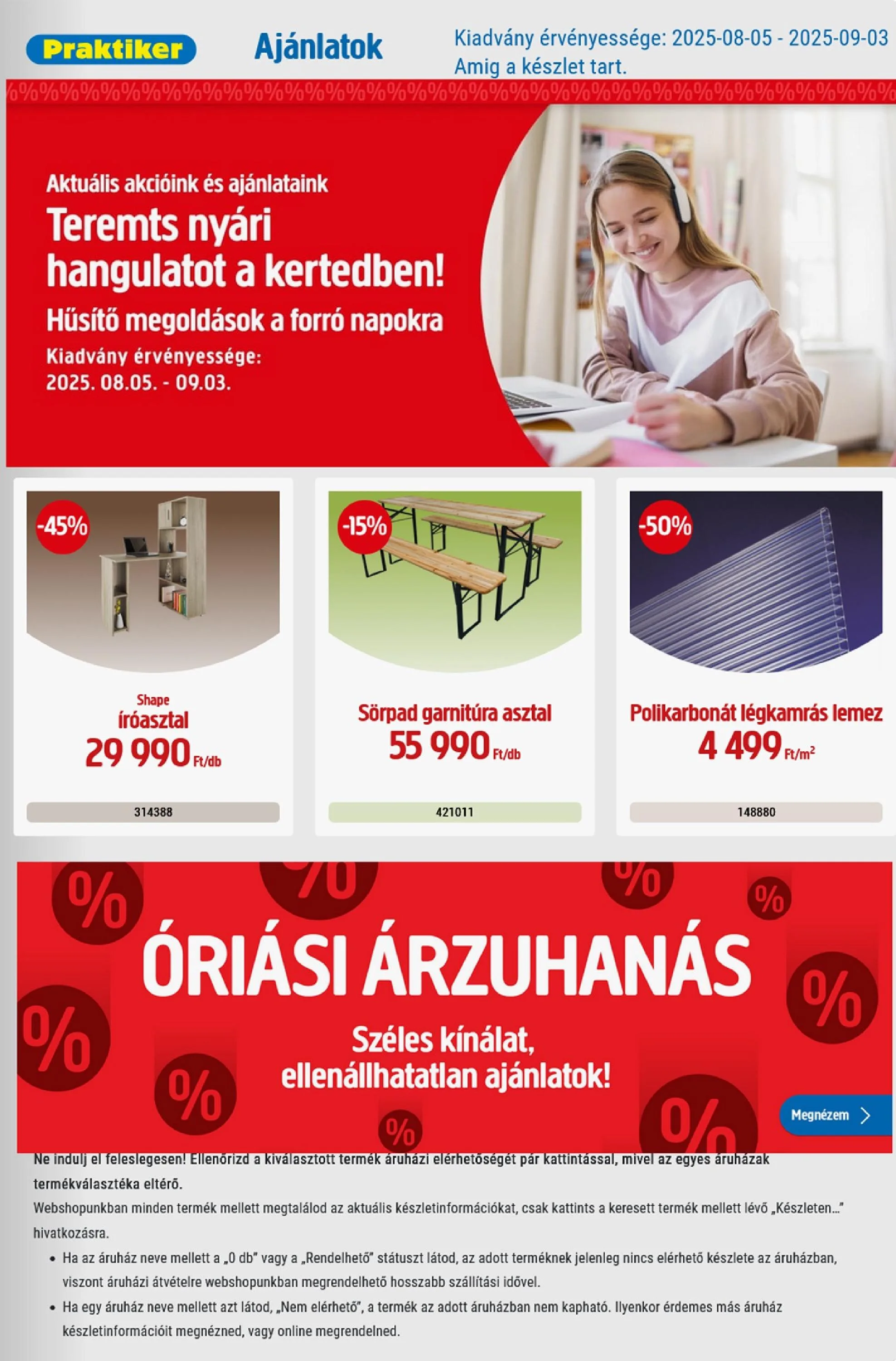 Praktiker akciós újság 08.05–09.03