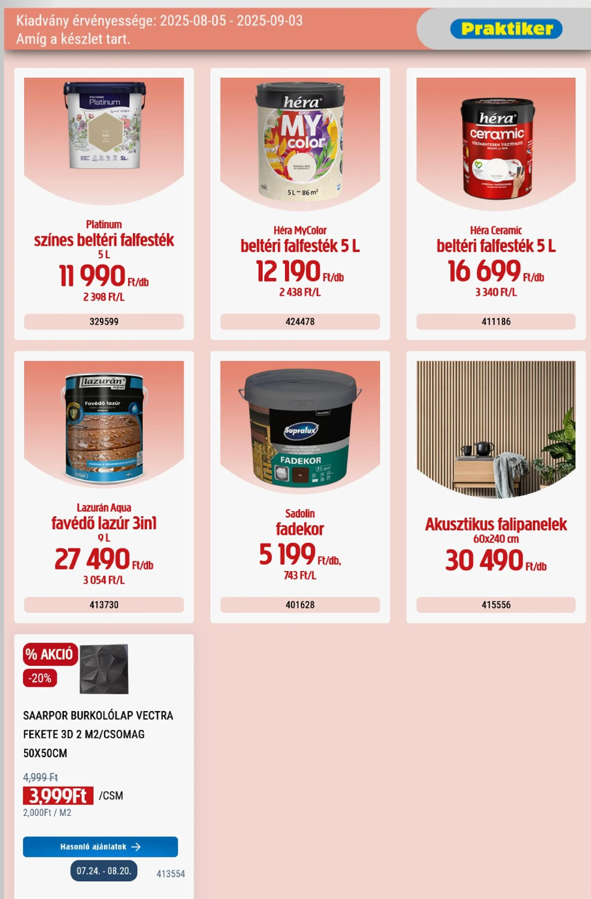 Praktiker akciós újság 08.05–09.03 – 16. oldal