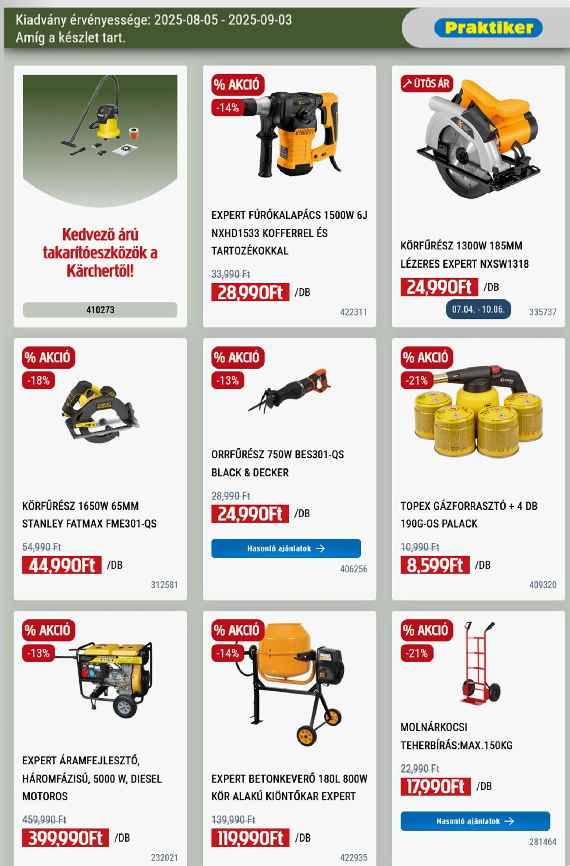 Praktiker akciós újság 08.05–09.03 – 20. oldal