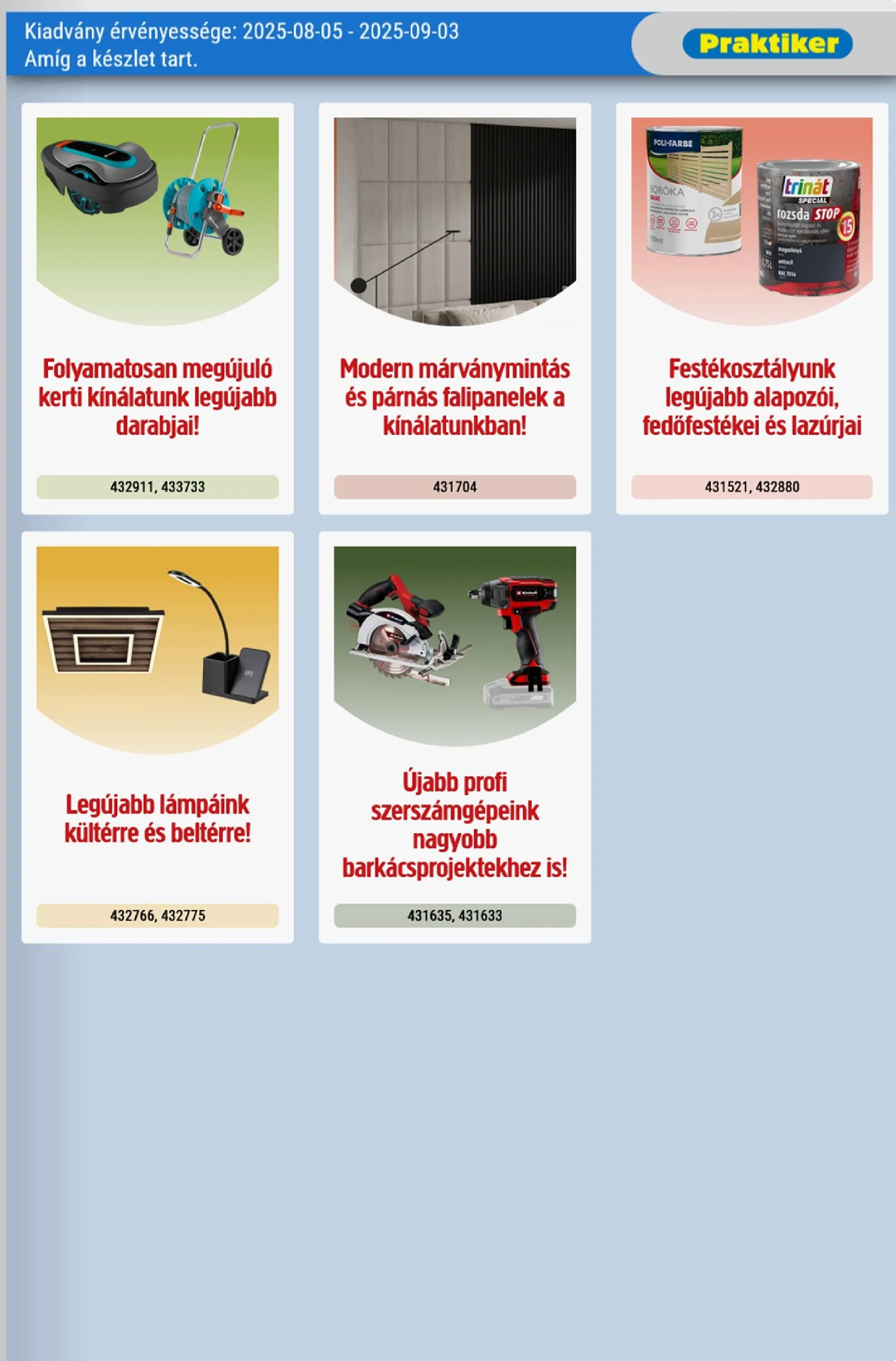 Praktiker akciós újság 08.05–09.03 – 22. oldal