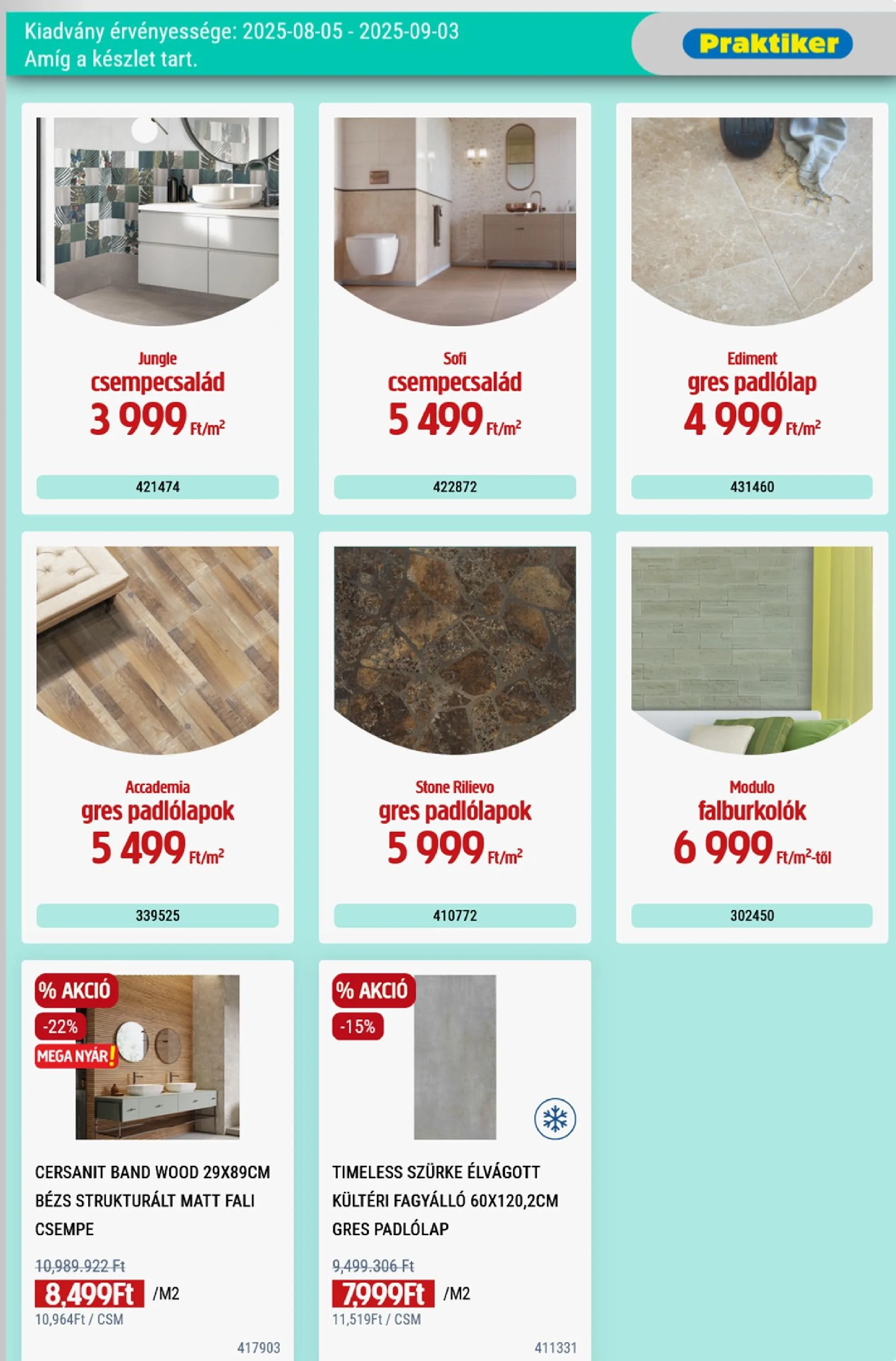 Praktiker akciós újság 08.05–09.03 – 38. oldal