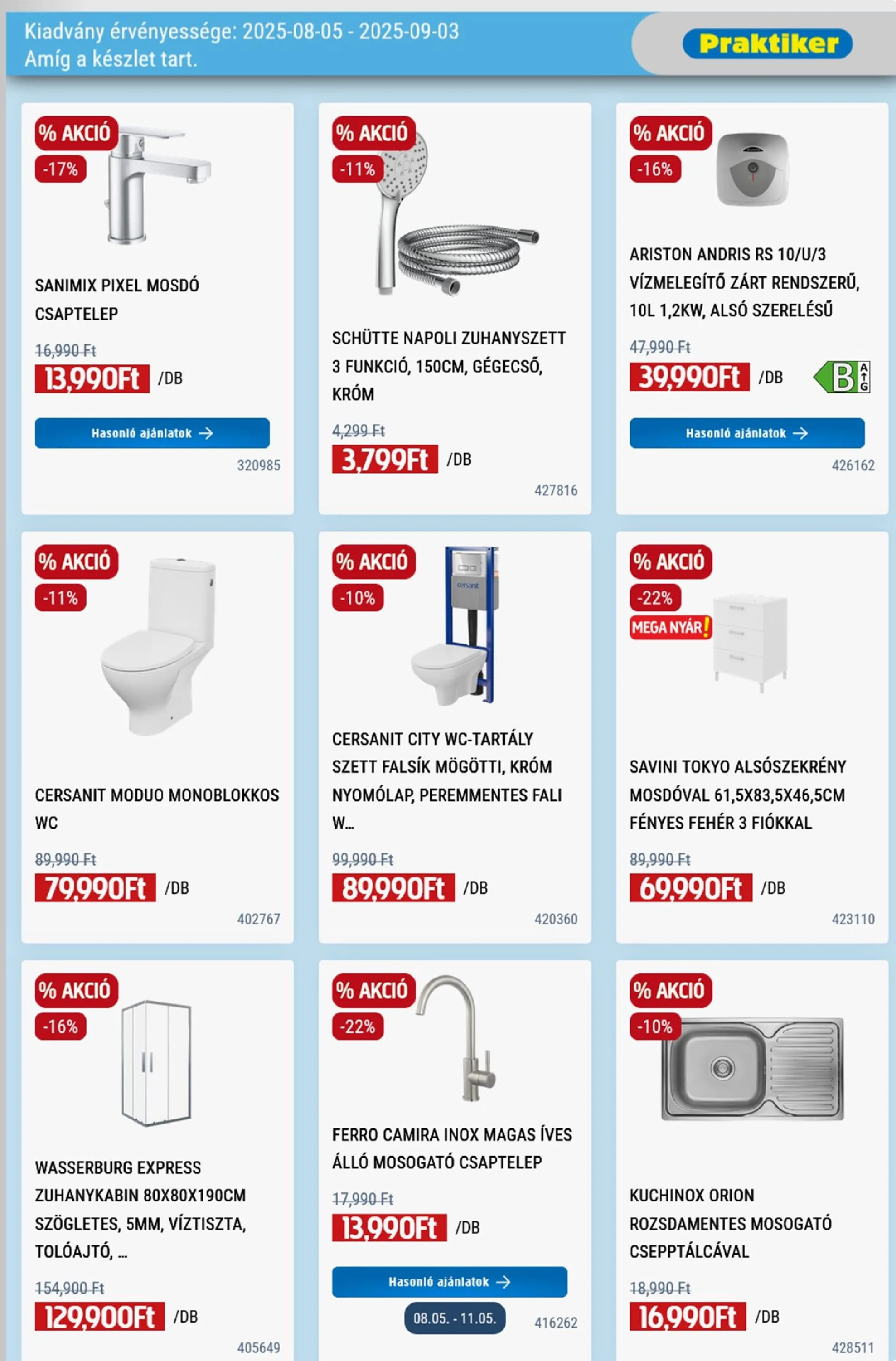 Praktiker akciós újság 08.05–09.03 – 9. oldal
