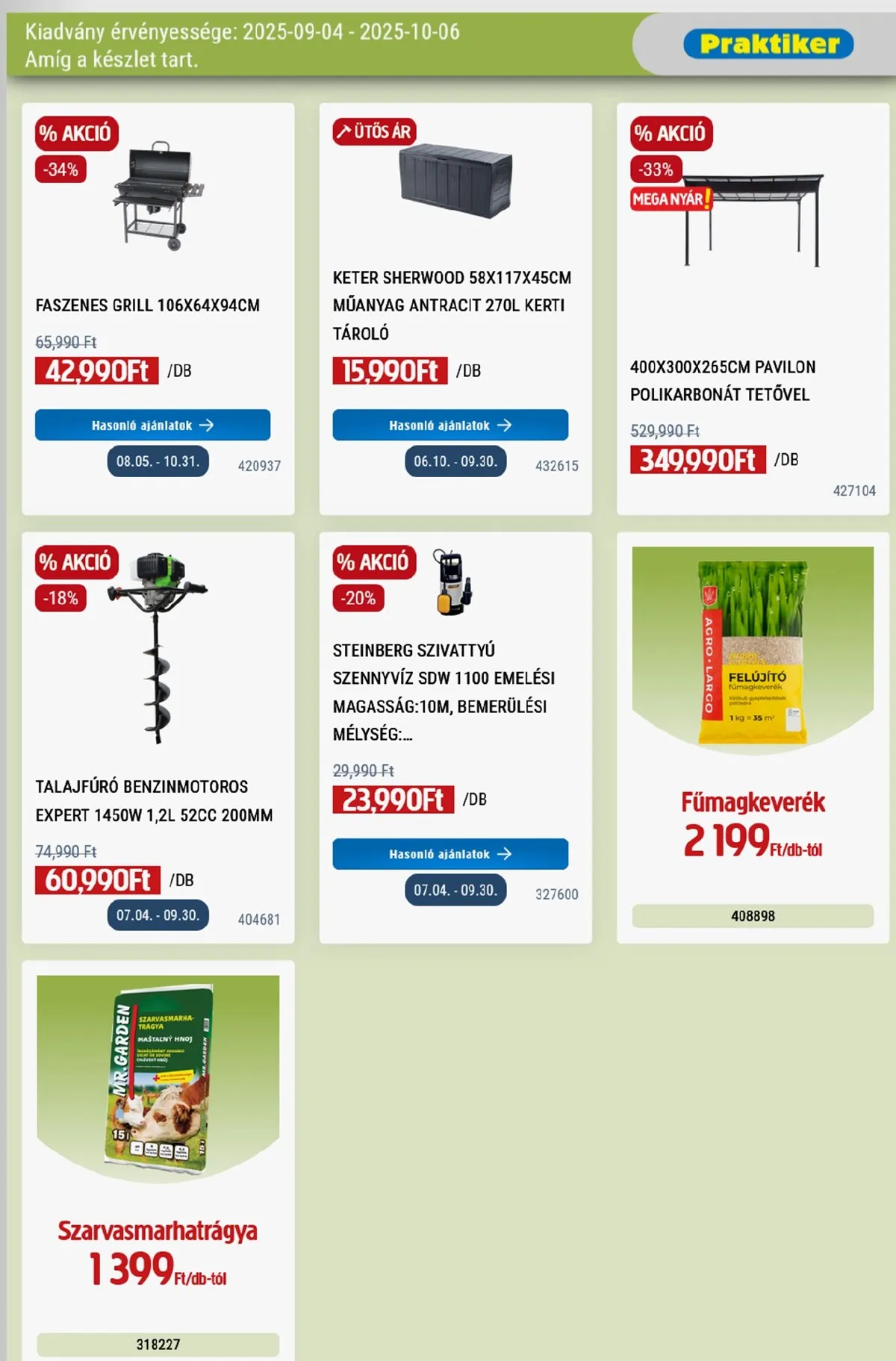 Praktiker akciós újság 09.04–10.06 – 17. oldal