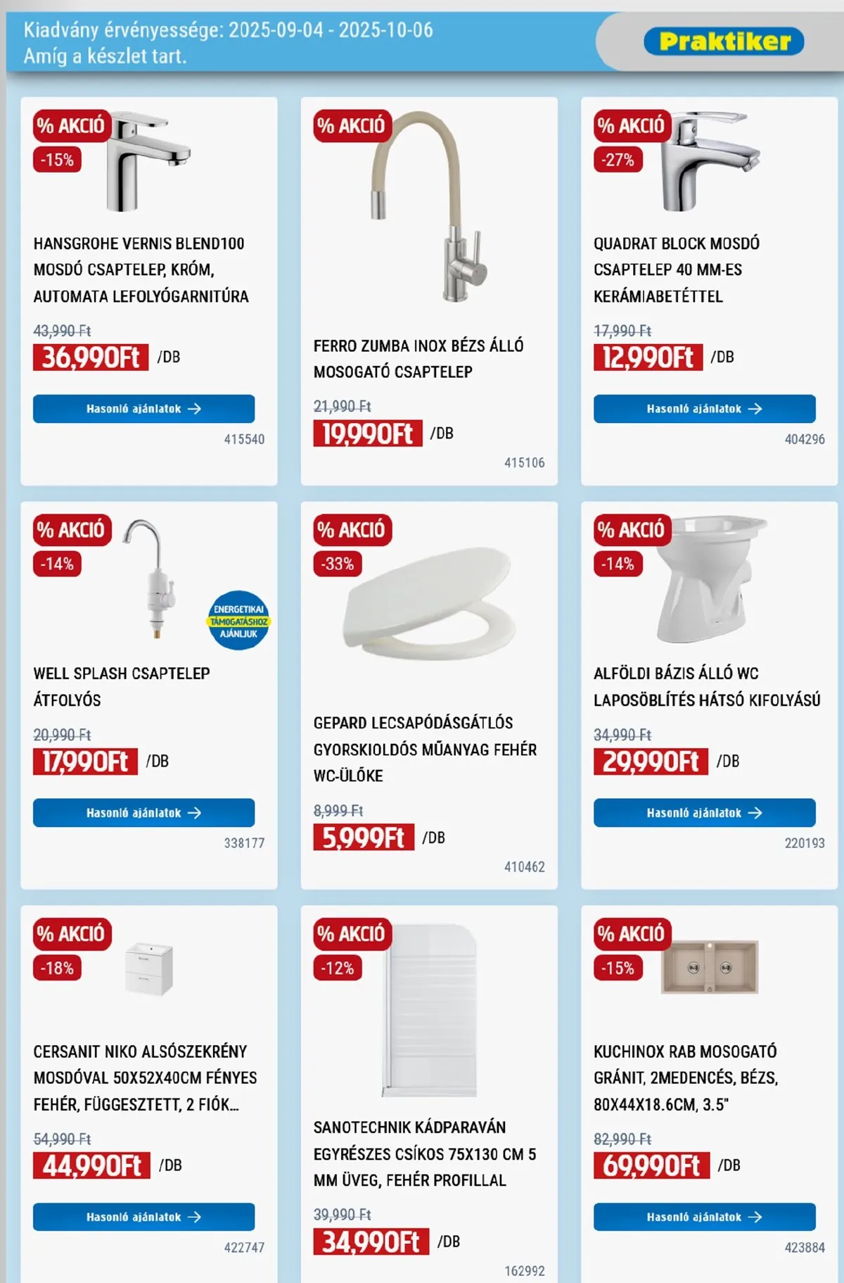 Praktiker akciós újság 09.04–10.06 – 7. oldal