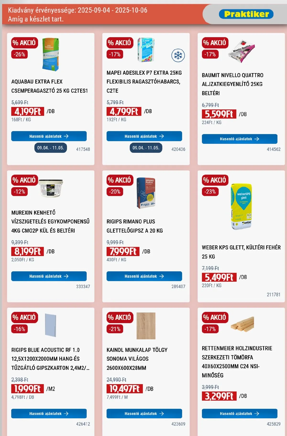 Praktiker akciós újság 09.04–10.06 – 9. oldal