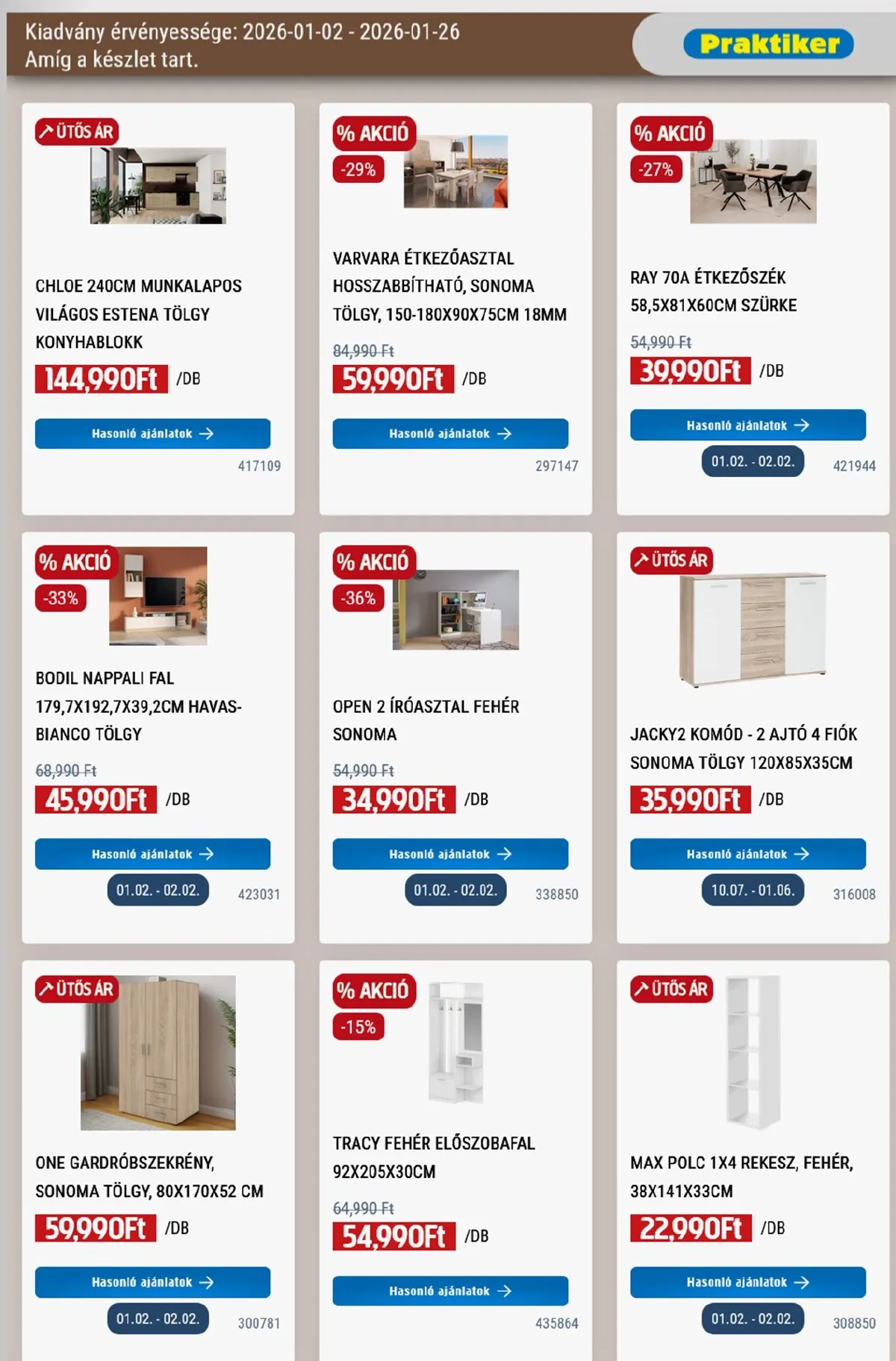 Praktiker akciós újság 01.02–01.26 – 15. oldal