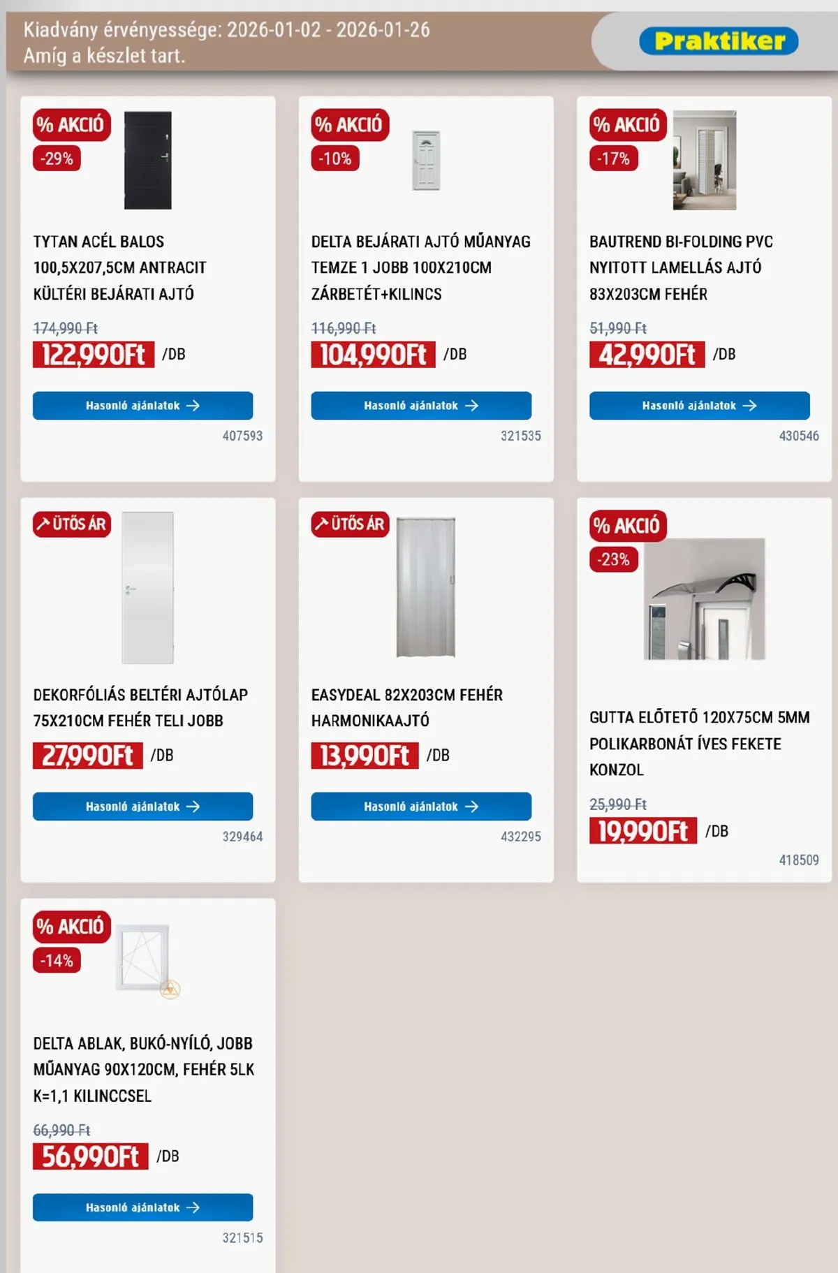 Praktiker akciós újság 01.02–01.26 – 31. oldal
