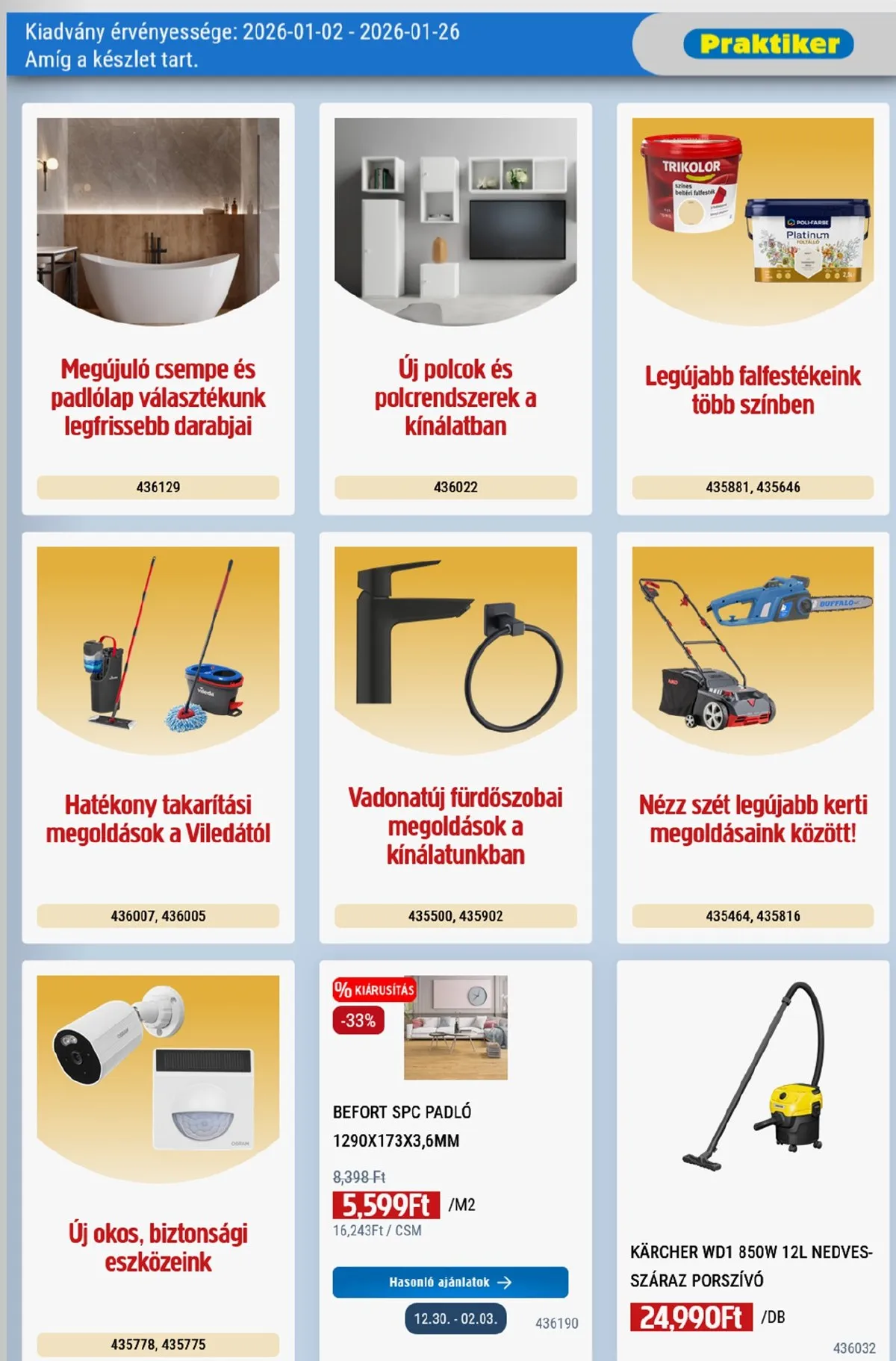 Praktiker akciós újság 01.02–01.26 – 33. oldal