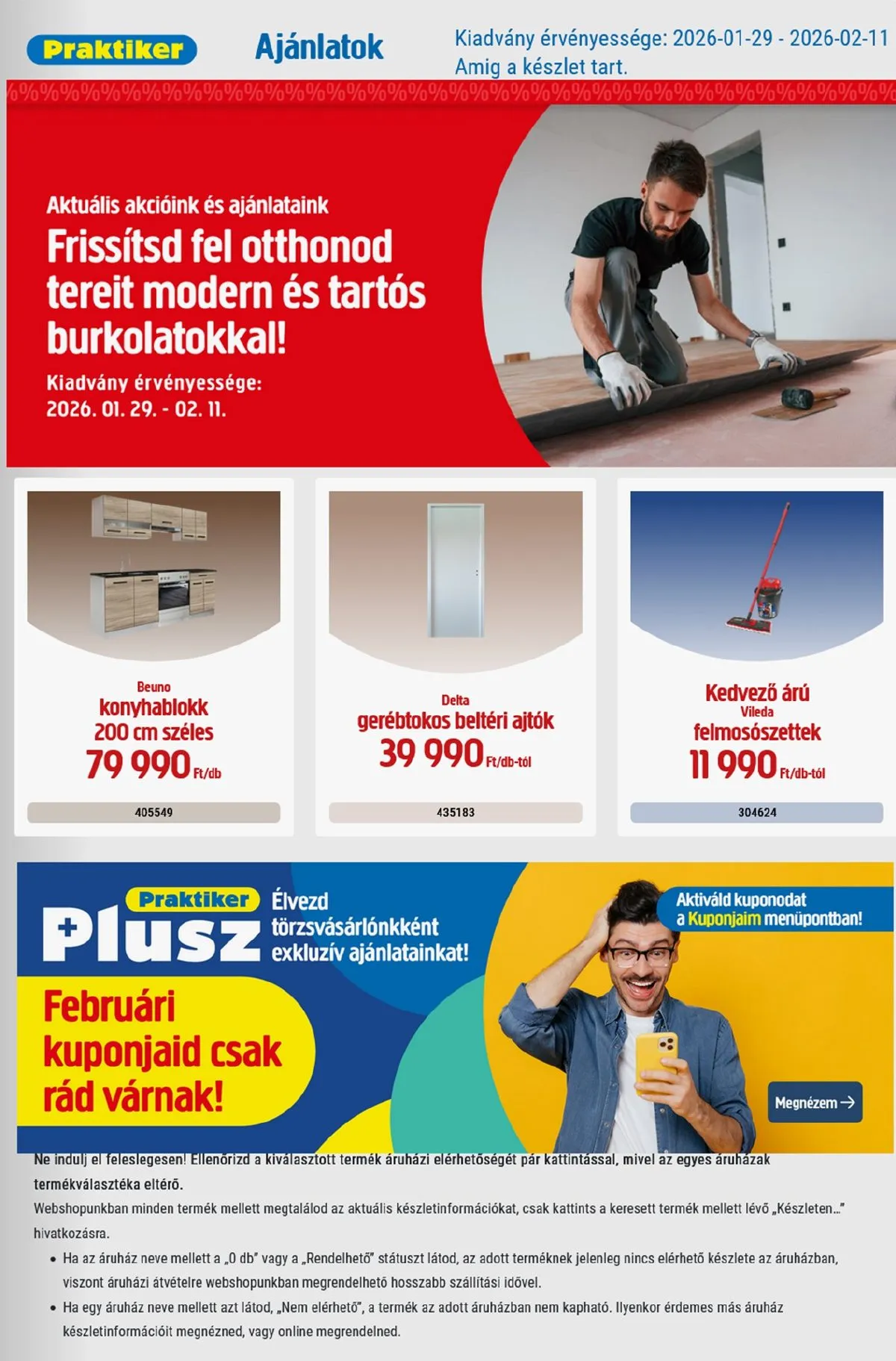Praktiker akciós újság 01.29–02.11