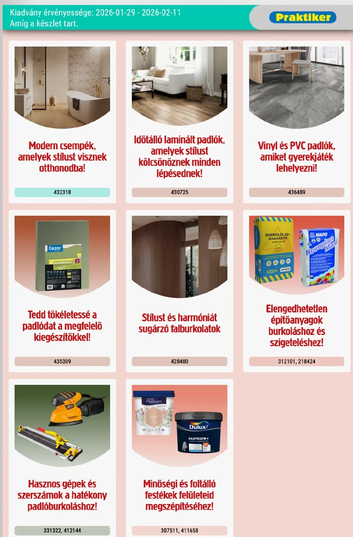 Praktiker akciós újság 01.29–02.11 – 3. oldal