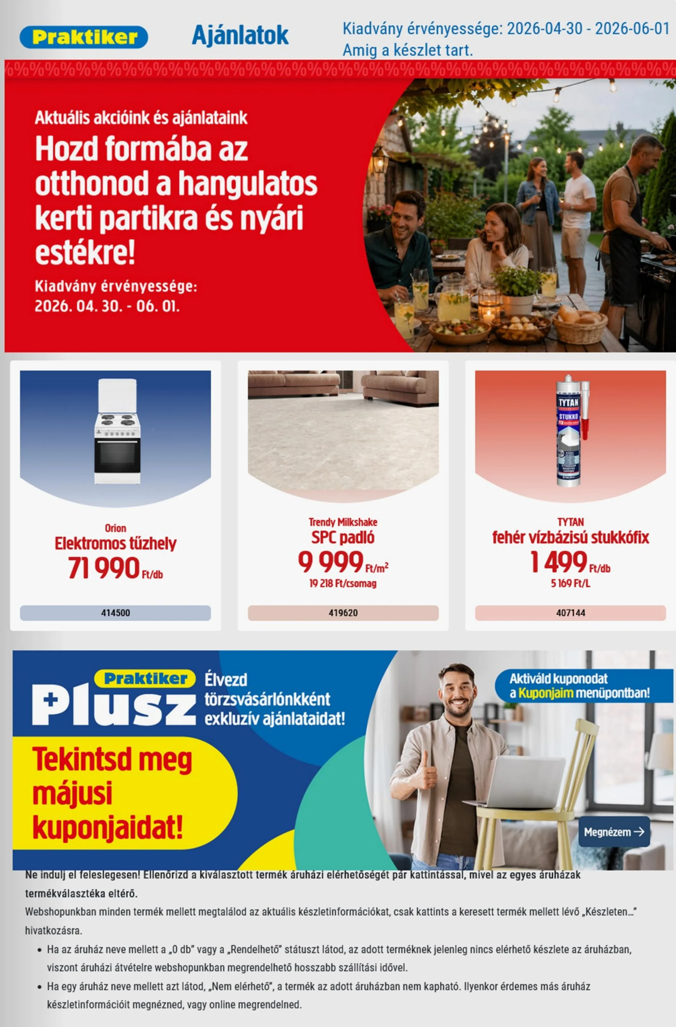 Praktiker akciós újság 04.30–06.01