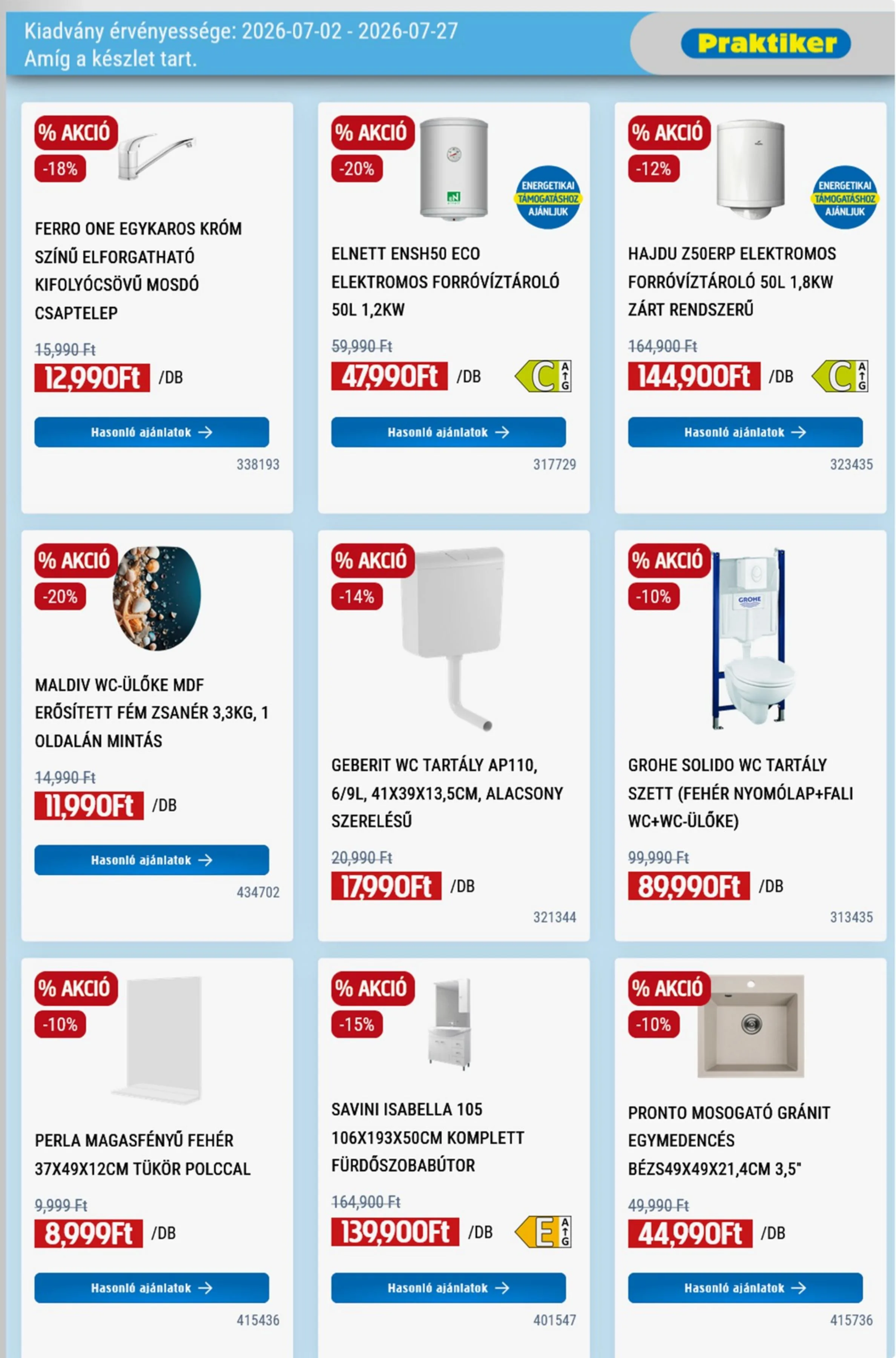 Praktiker akciós újság 07.02–07.27 – 9. oldal