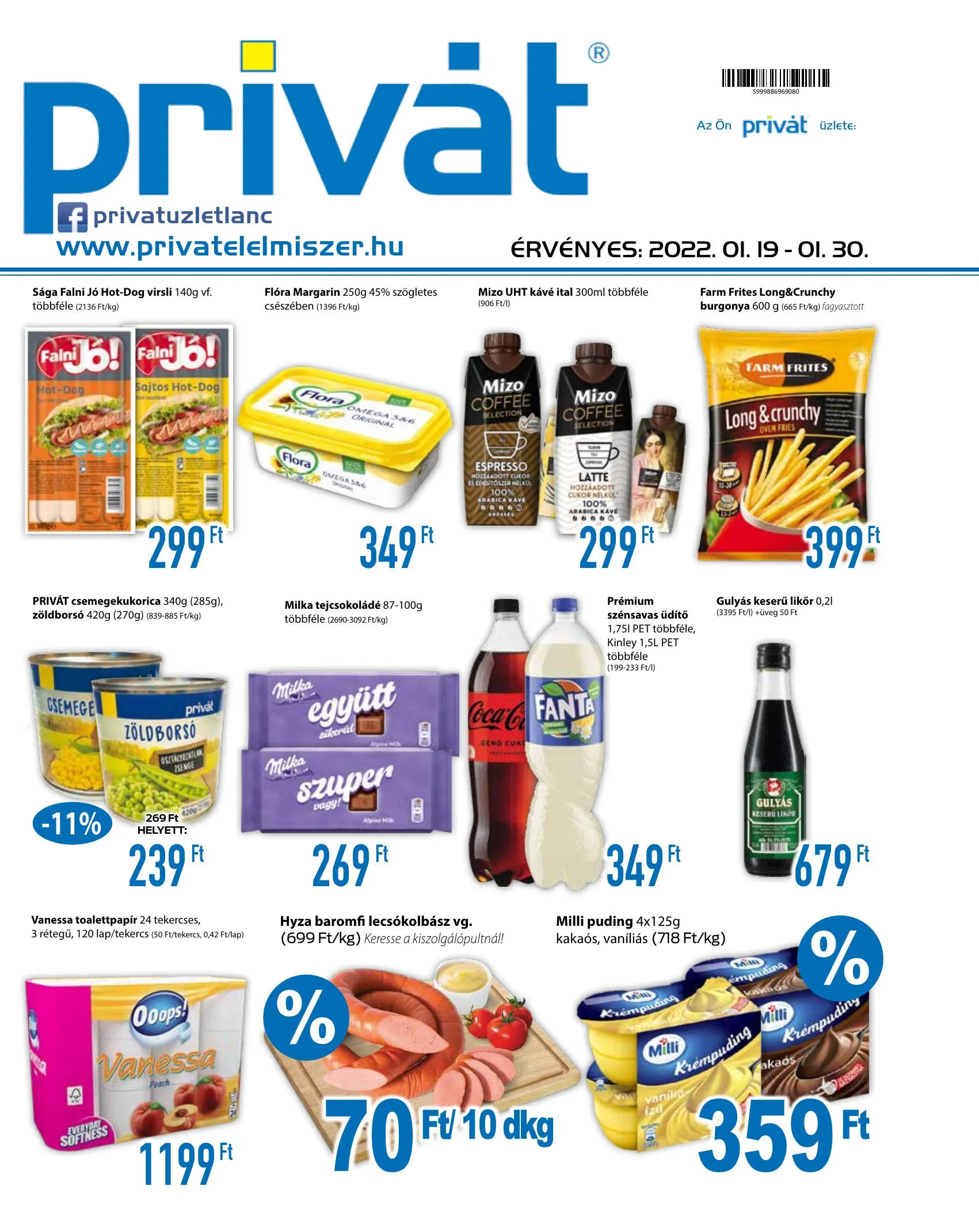 Privát akciós újság 01.19–01.30