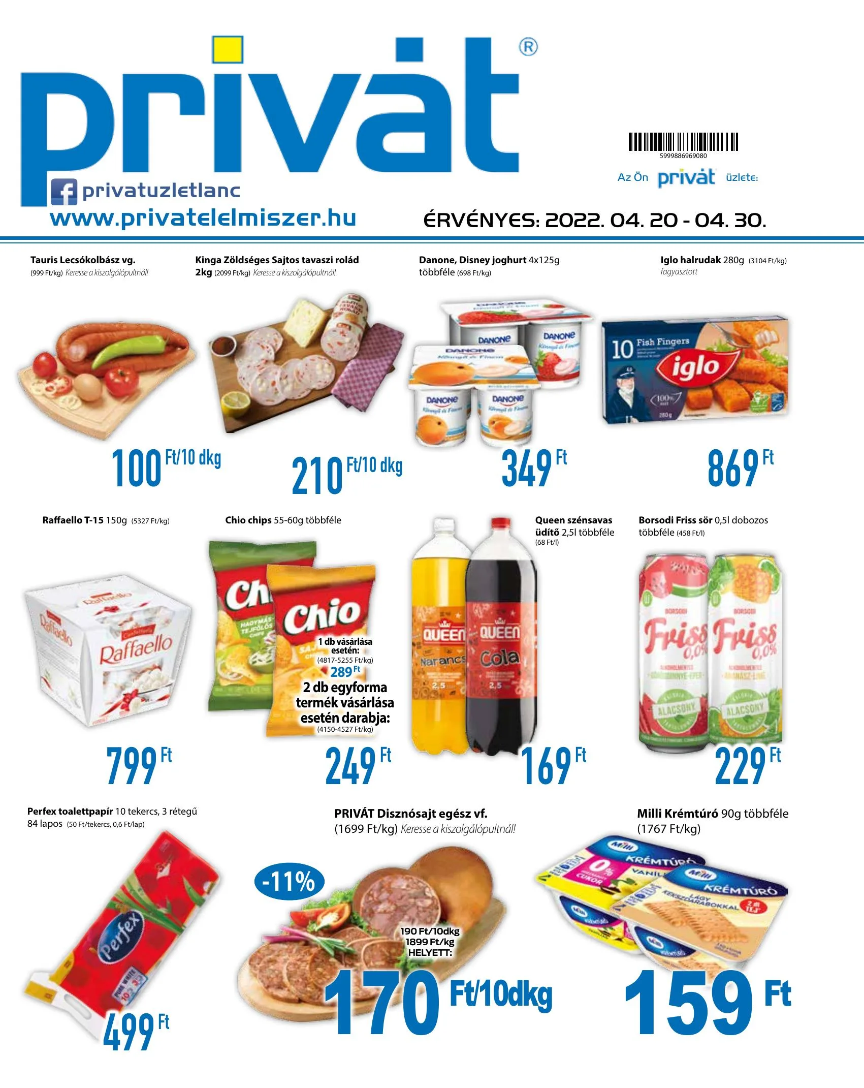 Privát akciós újság 04.20–04.30