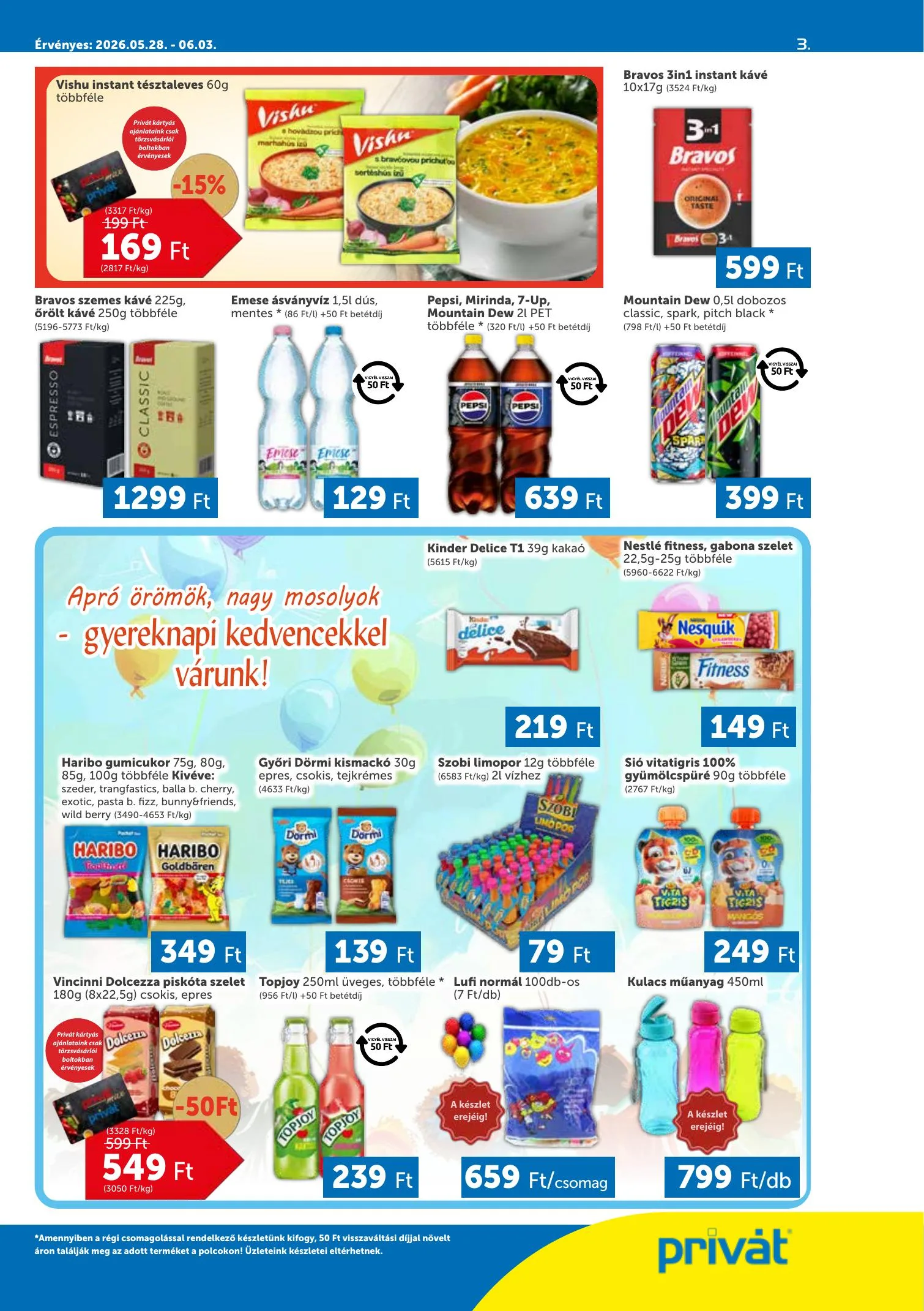 Privát akciós újság 05.28–06.03 – 3. oldal