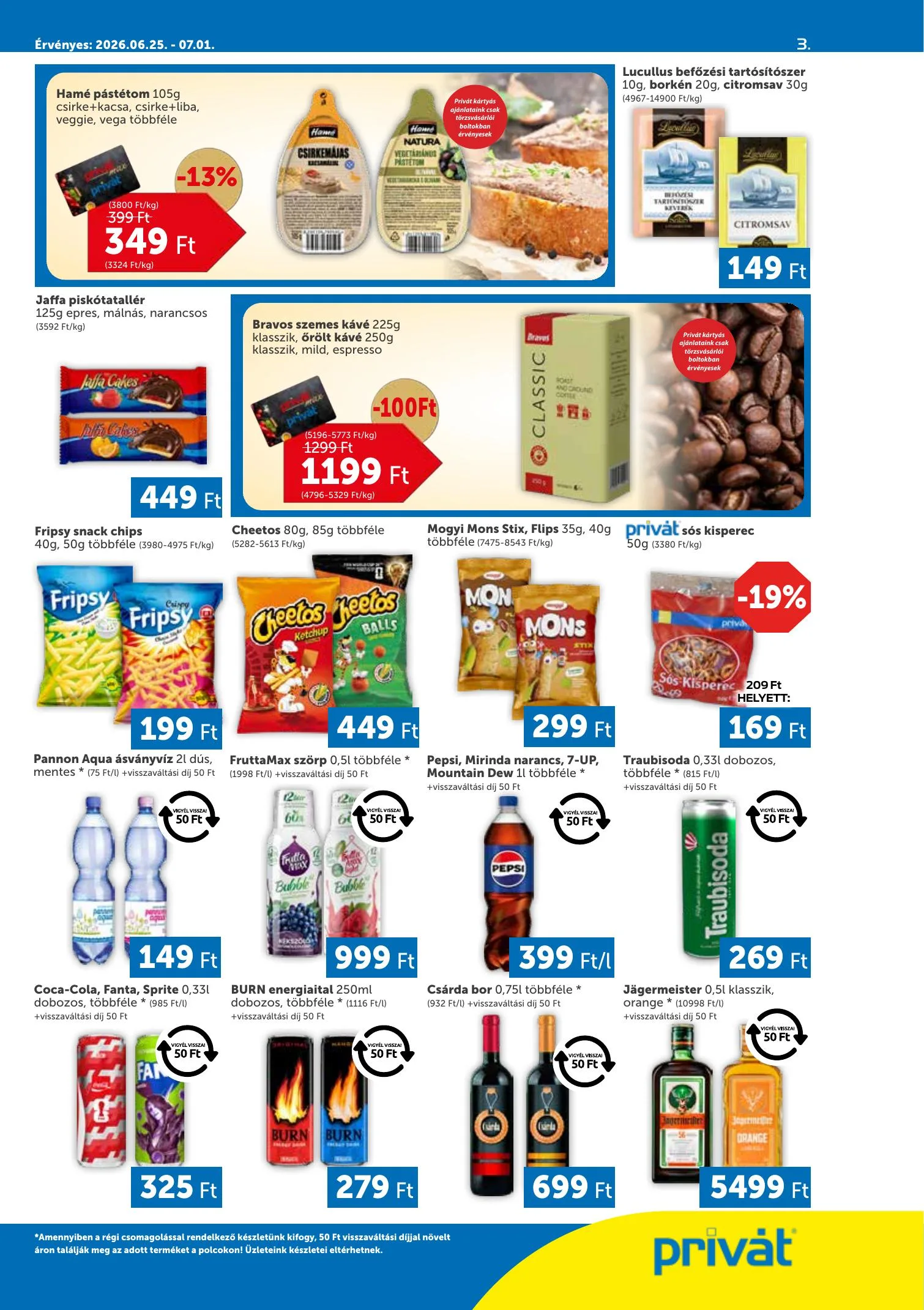 Privát akciós újság 06.25–07.01 – 3. oldal