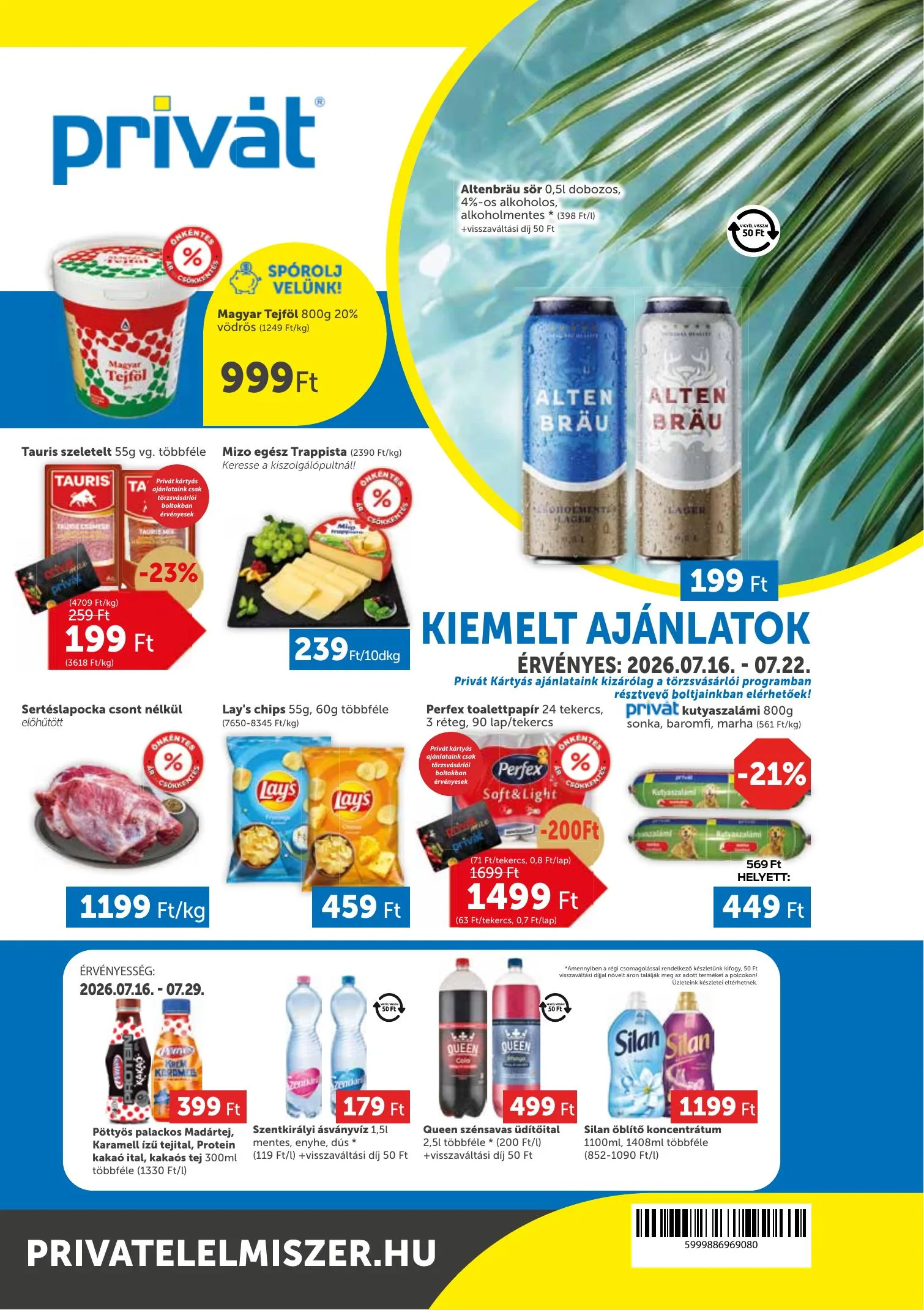Privát akciós újság 07.16–07.22
