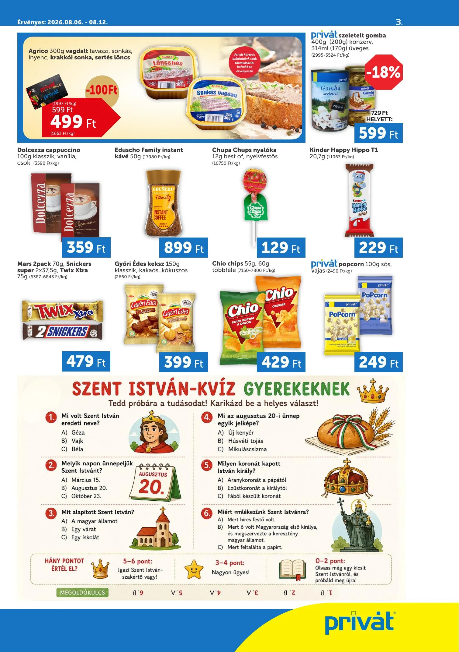 Privát akciós újság 08.06–08.12 – 3. oldal
