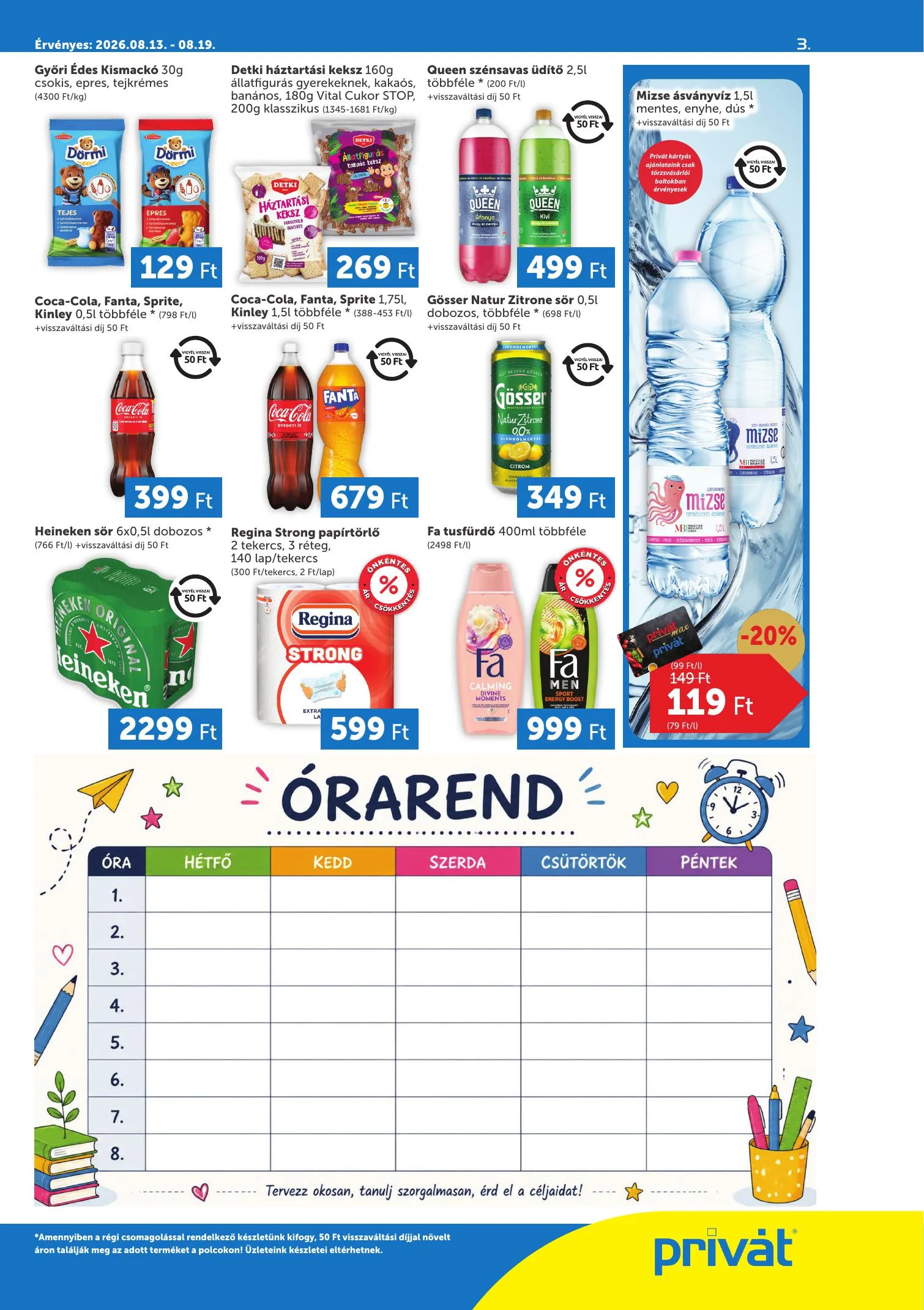 Privát akciós újság 08.13–08.19 – 3. oldal