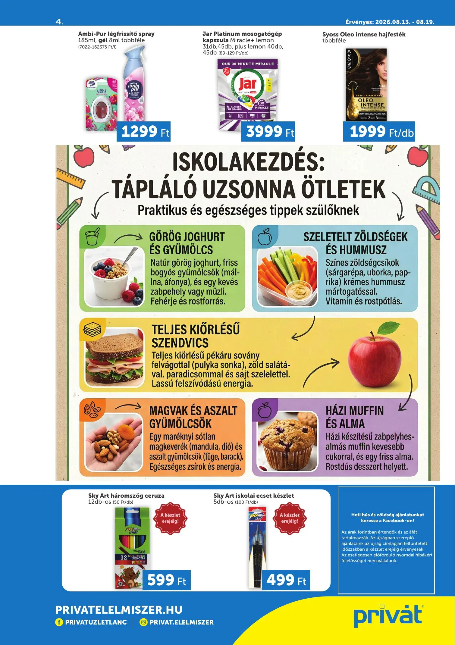 Privát akciós újság 08.13–08.19 – 4. oldal