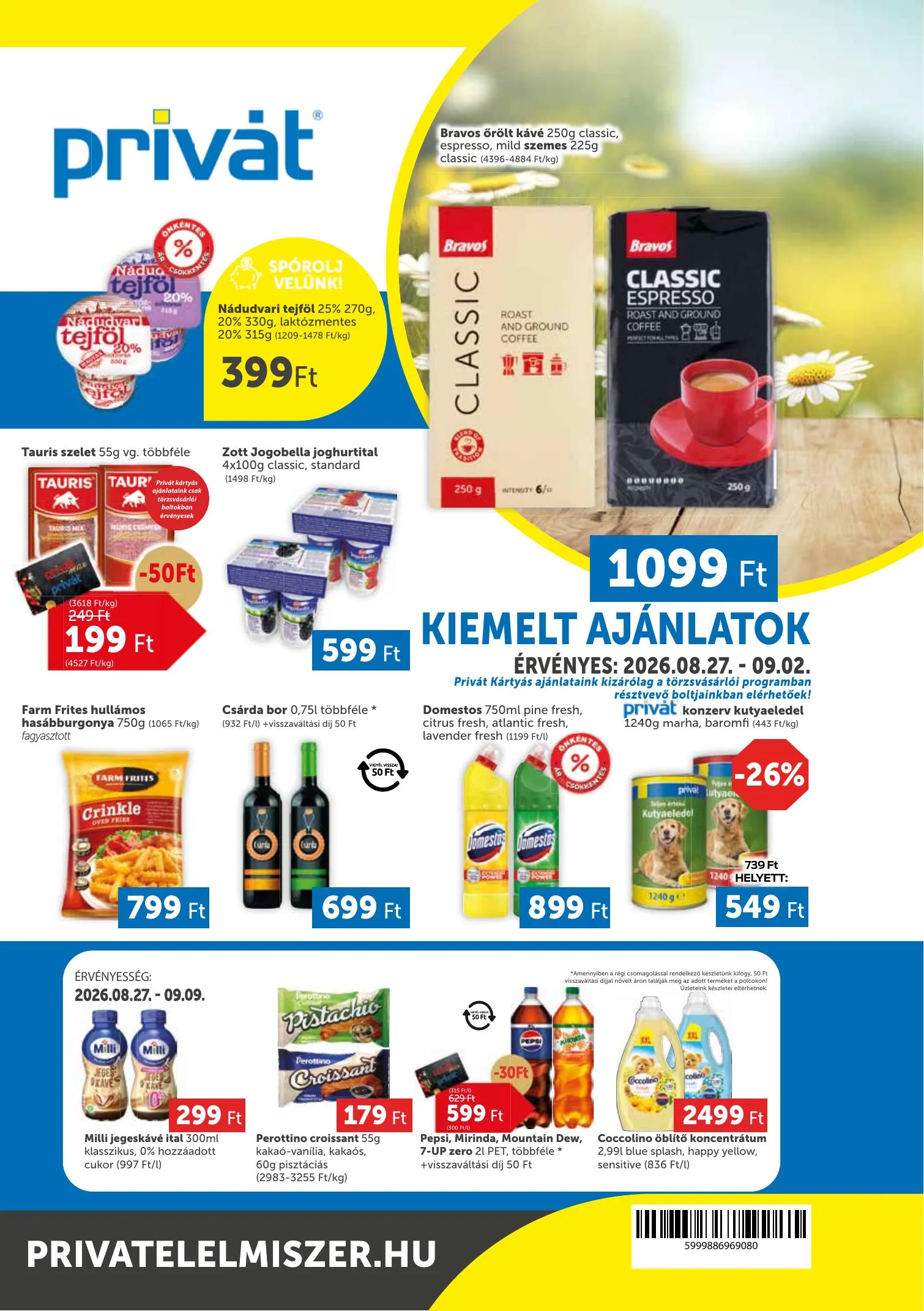 Privát akciós újság 08.27–09.02