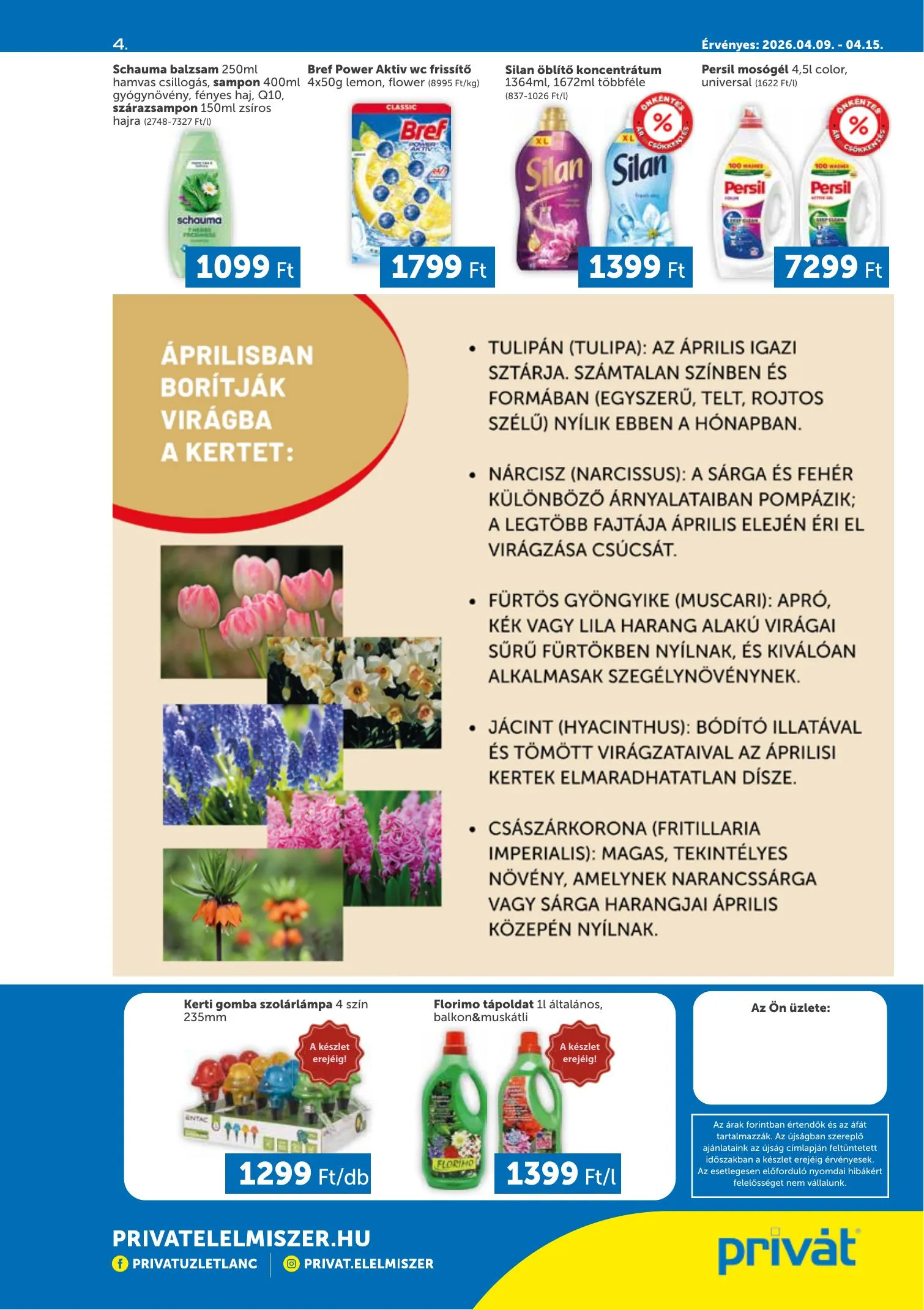 Privát akciós újság Déli vármegyék 04.09–04.15 – 4. oldal